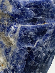 [shopname] - Sodalite Crystal on a metal stand, rock decor