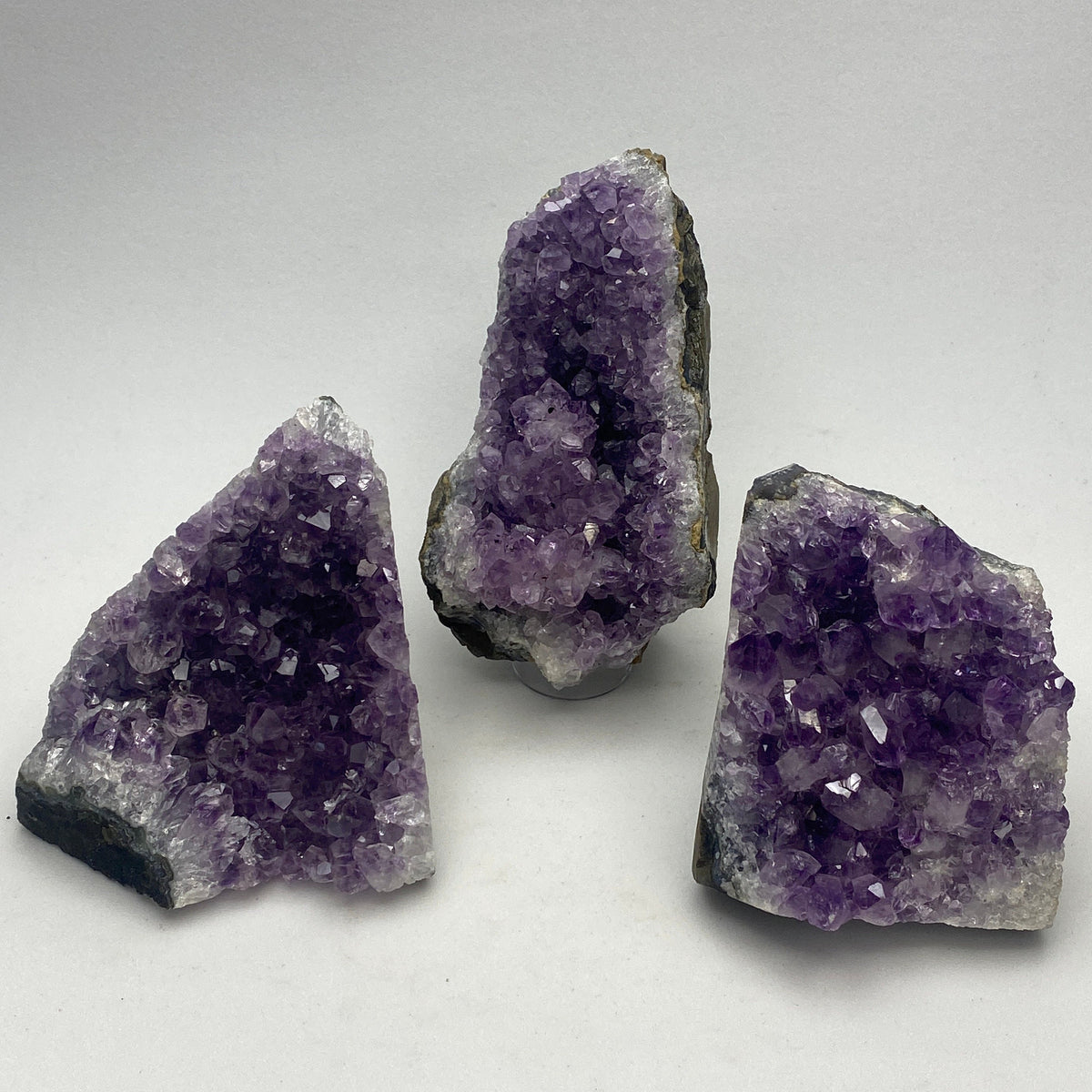 [shopname] - Cut Base Amethyst geode cluster, 1-1.5lb, rock decor