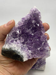 [shopname] - Cut Base Amethyst geode cluster, 1-1.5lb, rock decor