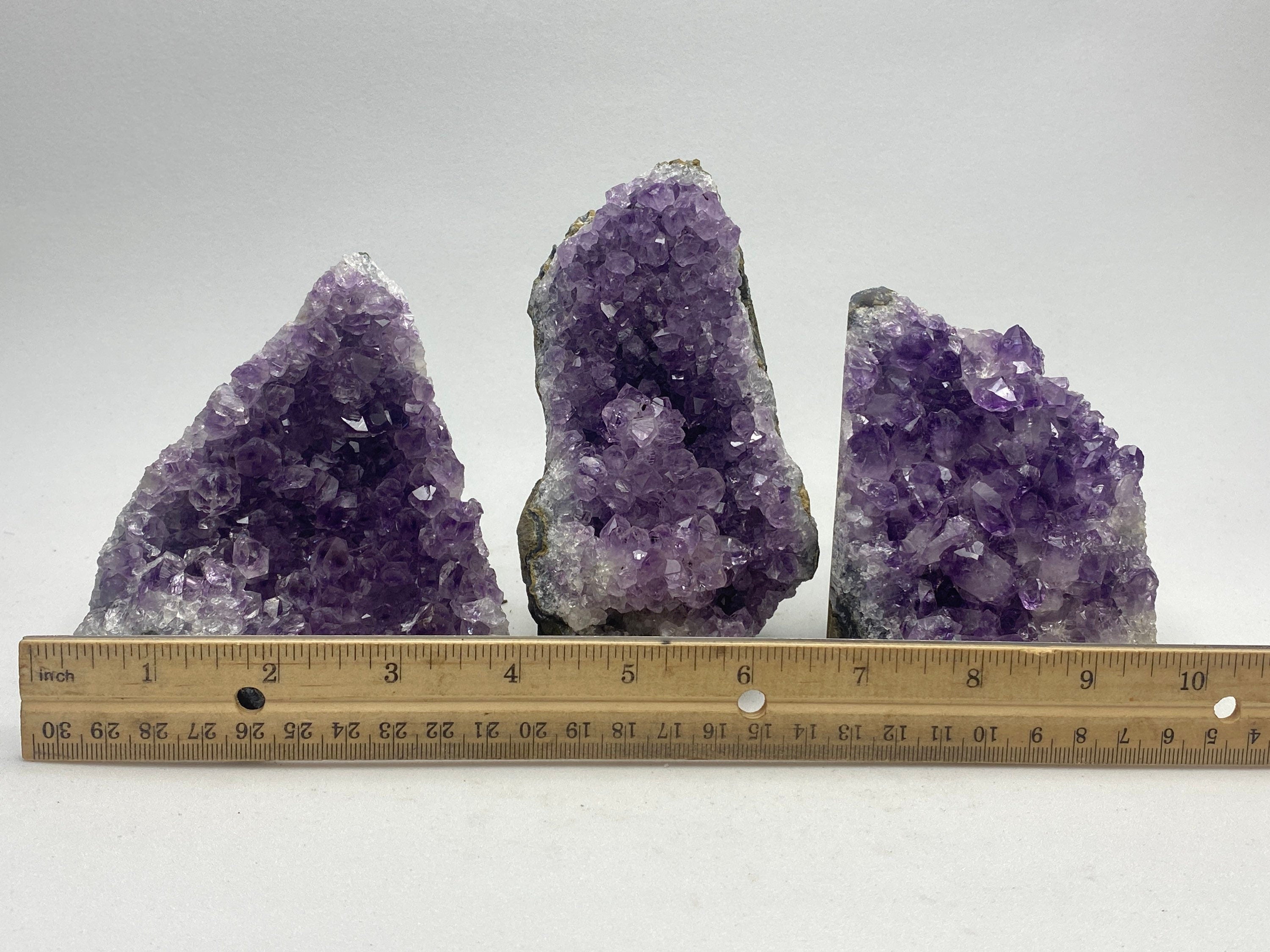 [shopname] - Cut Base Amethyst geode cluster, 1-1.5lb, rock decor