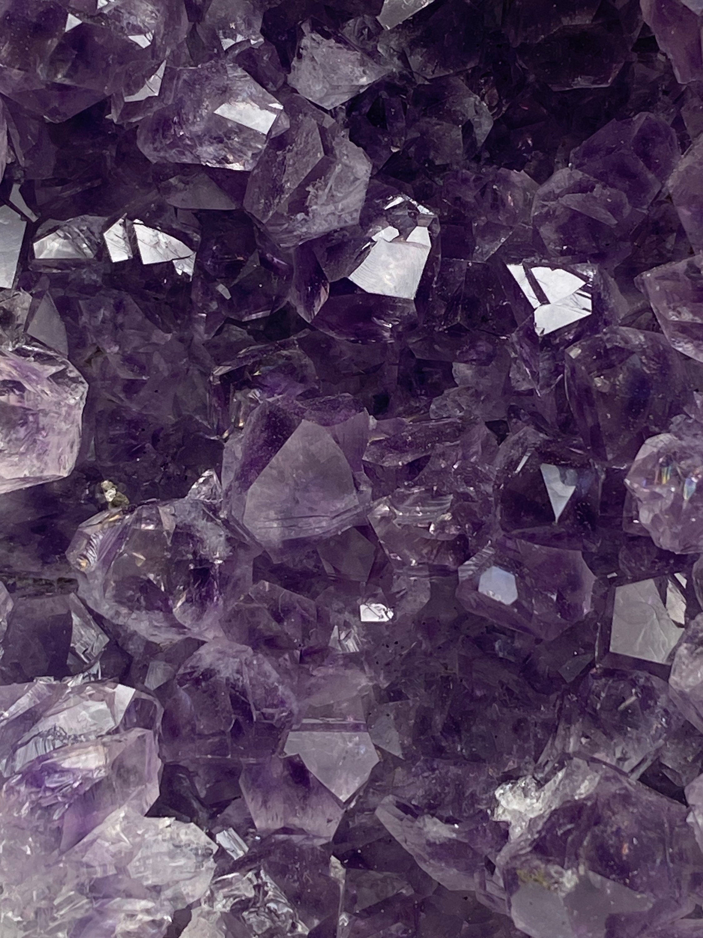 [shopname] - Cut Base Amethyst geode cluster, 1-1.5lb, rock decor