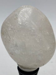 [shopname] - Wine bottle stopper made from tumbled quartz, rock decor