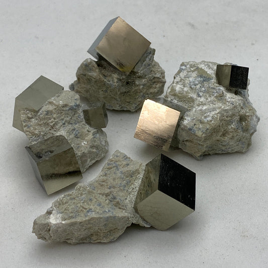 [shopname] - Small Navajún Pyrite Crystal in Matrix, rock decor