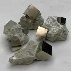 [shopname] - Small Navajún Pyrite Crystal in Matrix, rock decor