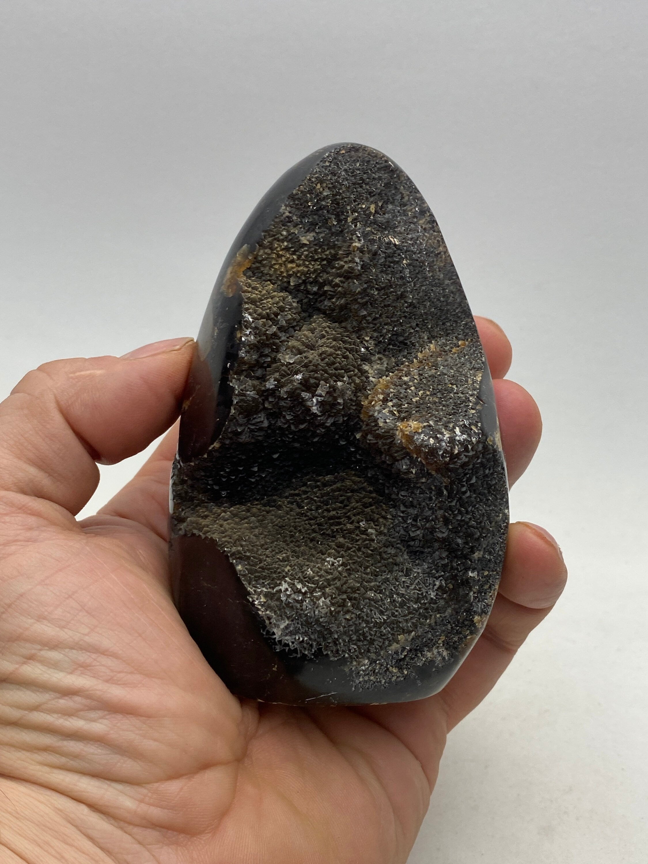 [shopname] - Dragons Egg Septarian Nodule, rock decor