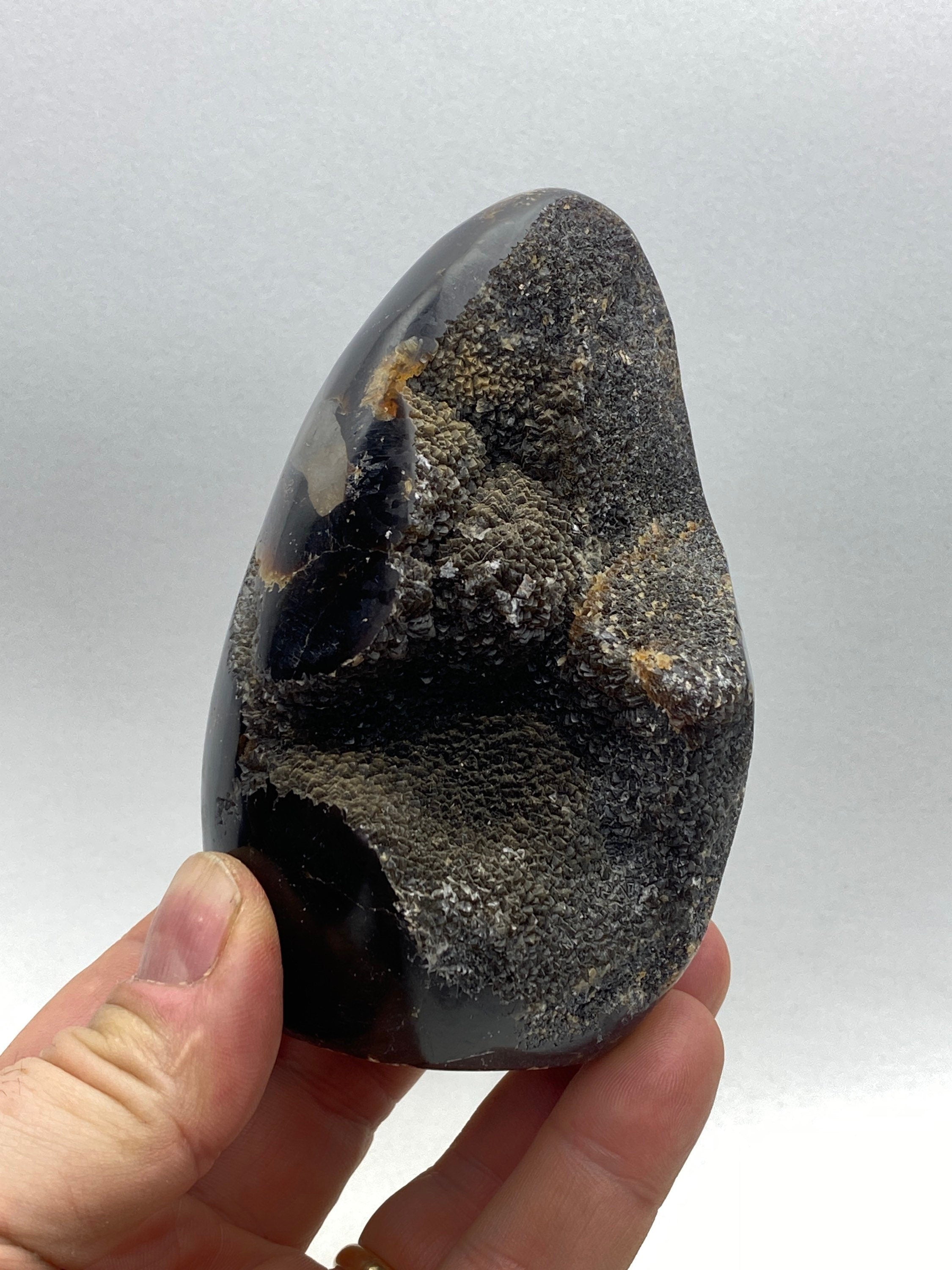 [shopname] - Dragons Egg Septarian Nodule, rock decor