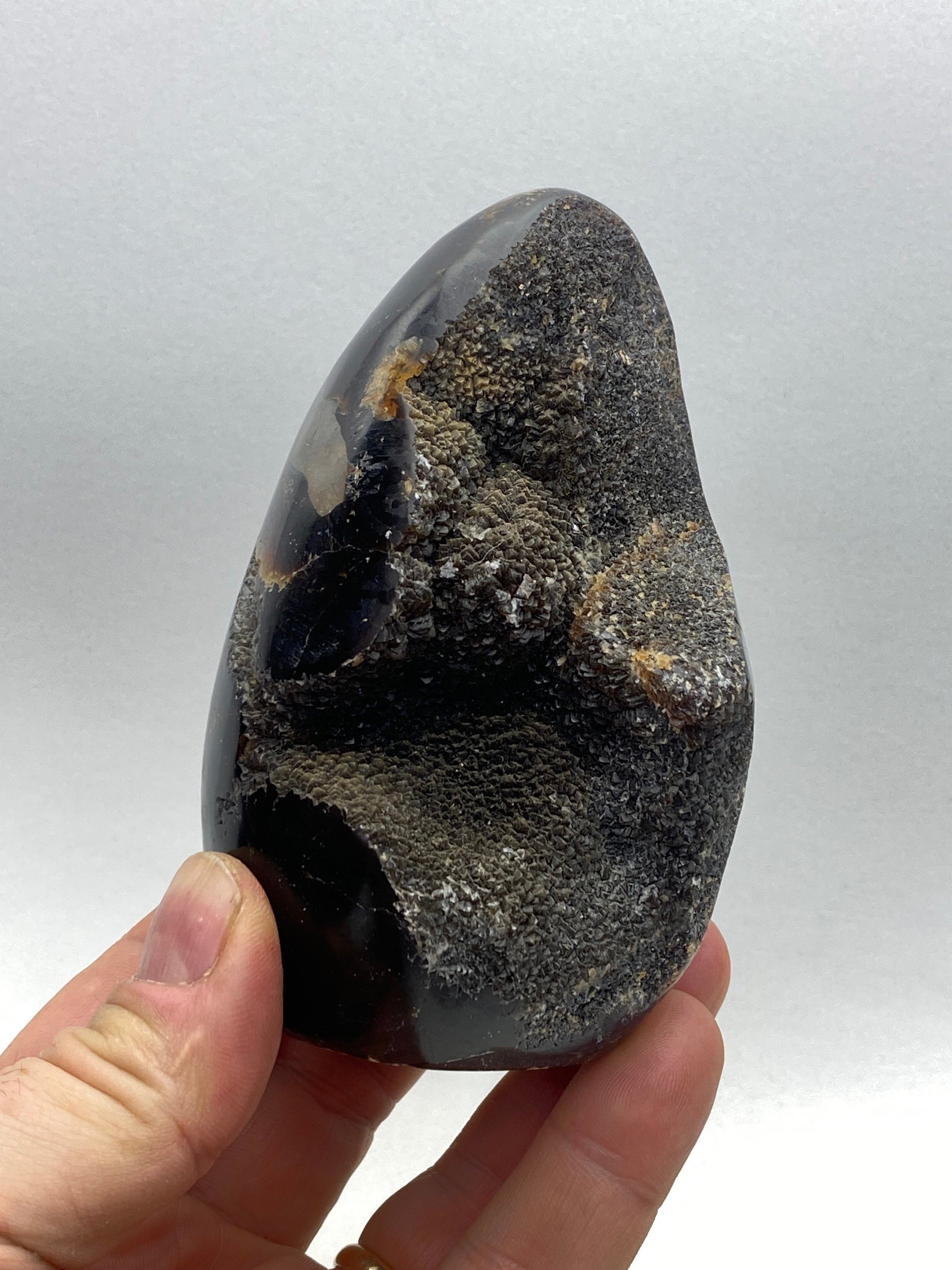 [shopname] - Dragons Egg Septarian Nodule, rock decor