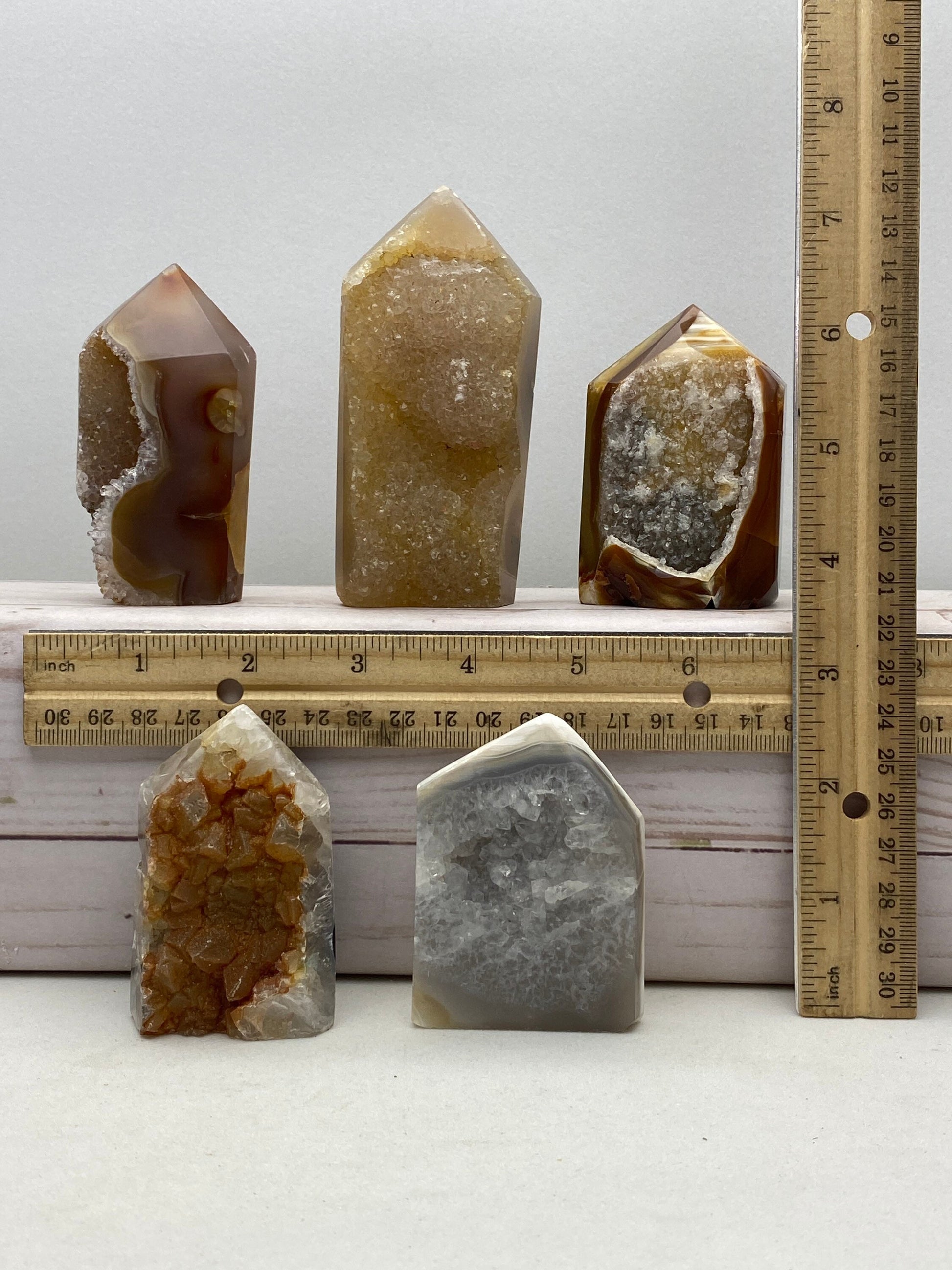 Medium Druzy Agate Tower YOU PICK