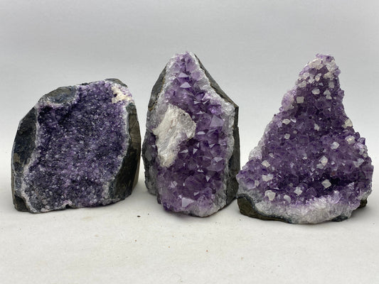 Unique amethyst cluster specimens