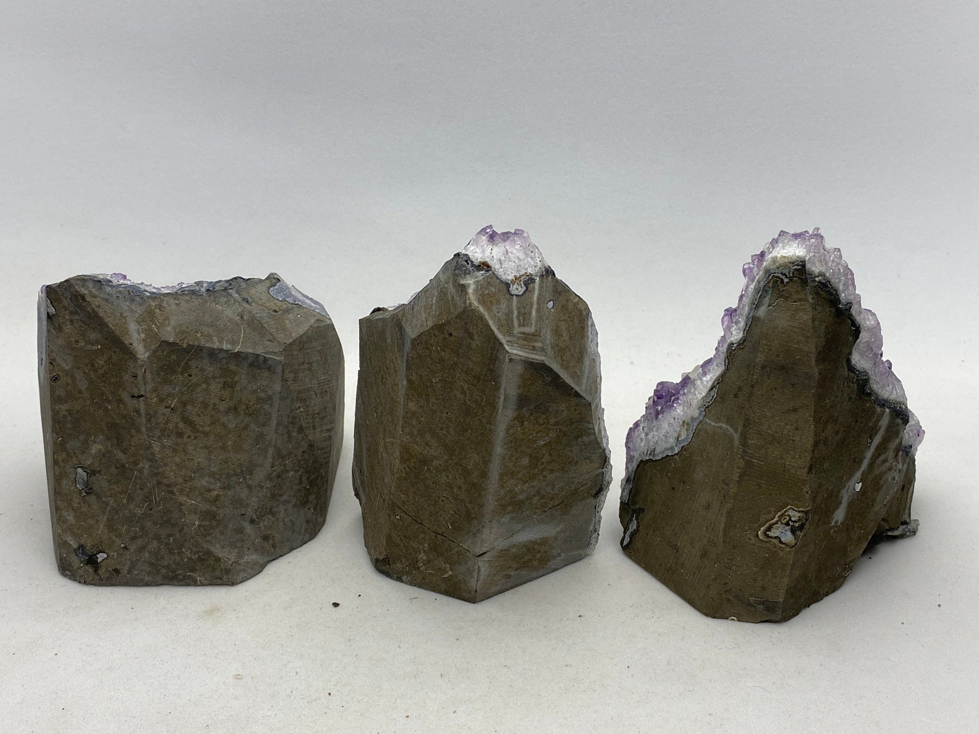 Unique amethyst cluster specimens