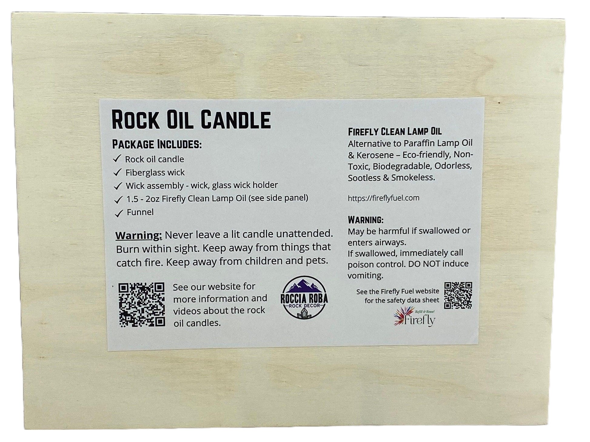 [shopname] - Sunstone Rock Oil Candle Gift Box, rock decor