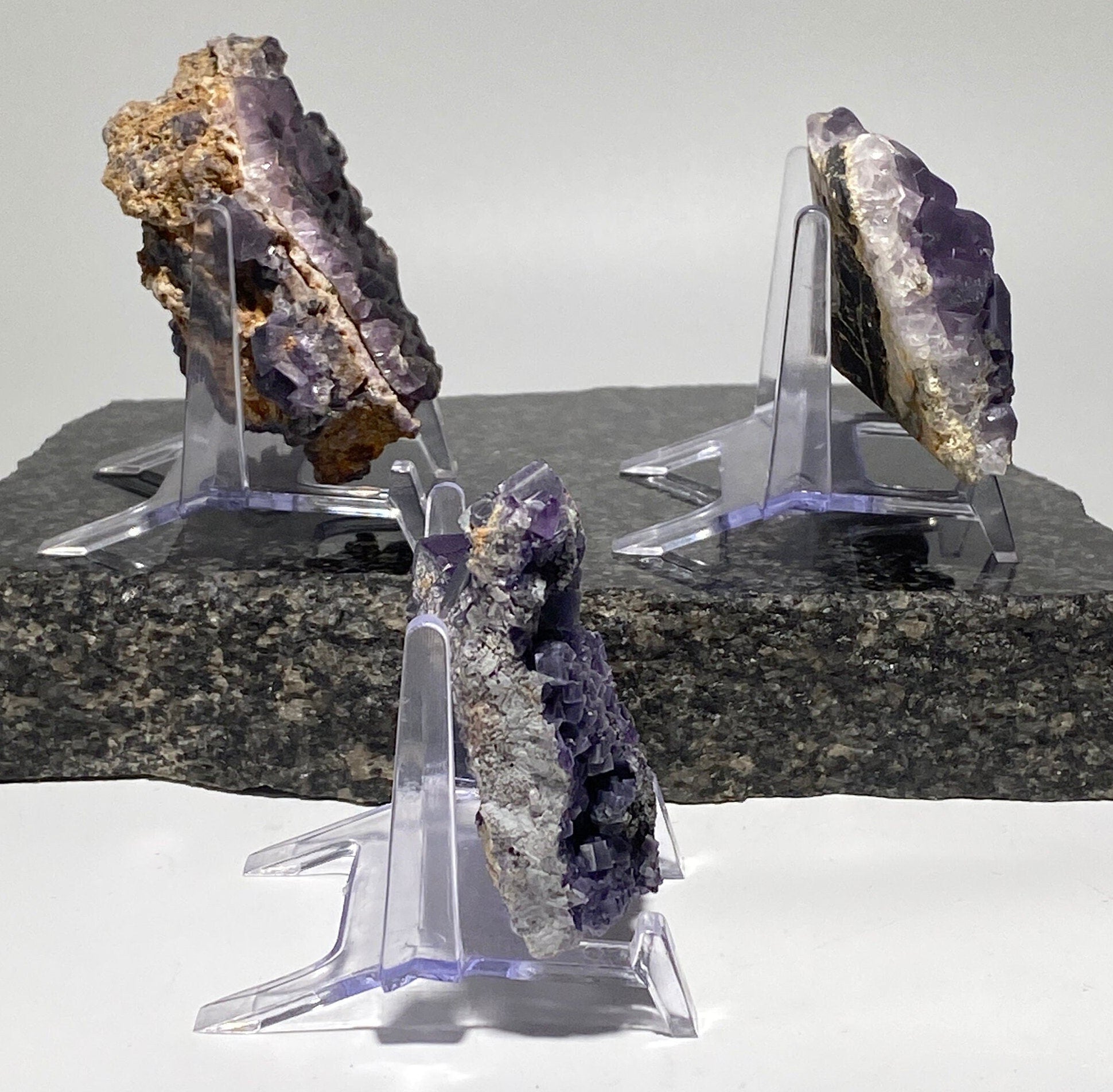 [shopname] - Purple fluorite specimen, YOUR CHOICE, rock decor