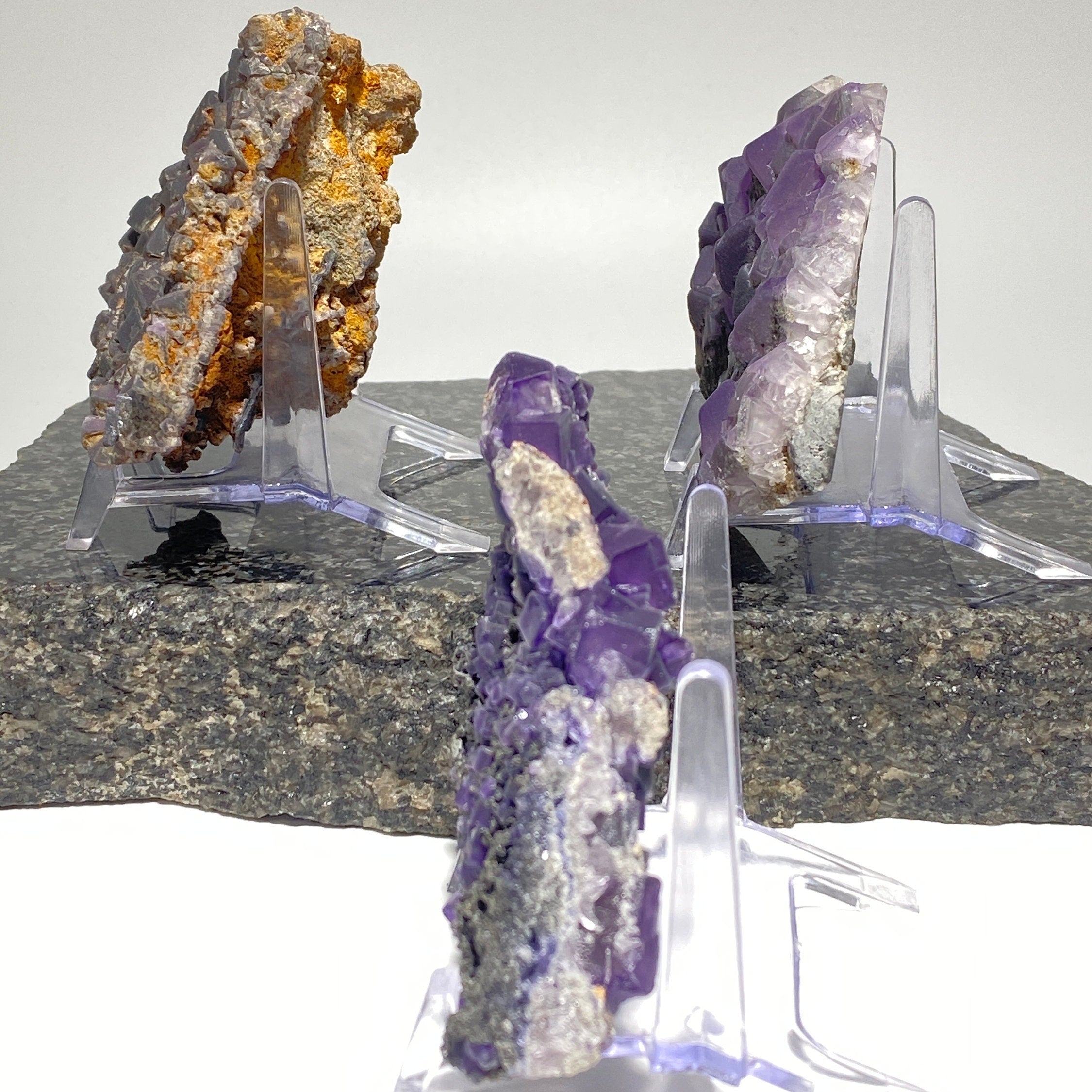 [shopname] - Purple fluorite specimen, YOUR CHOICE, rock decor