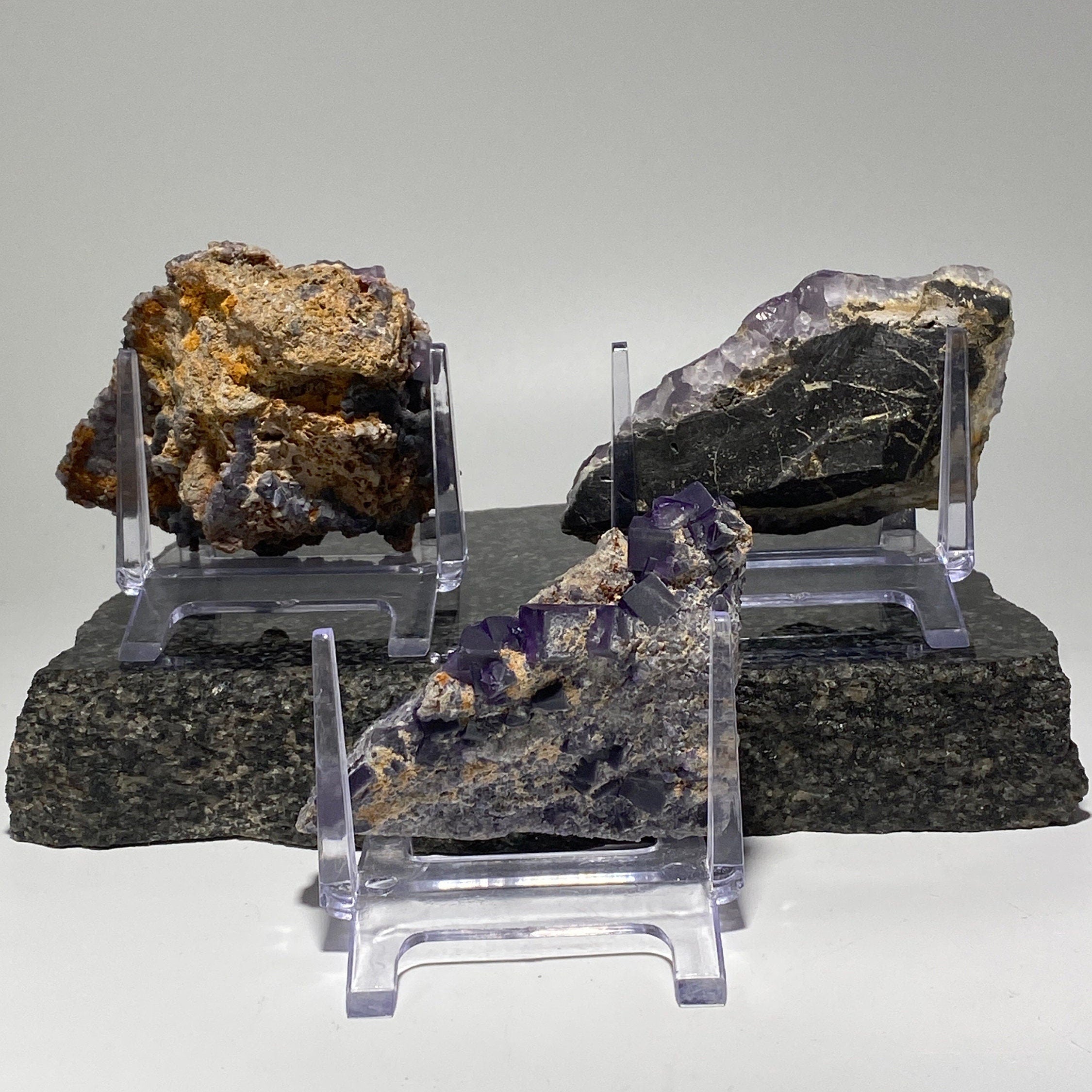 [shopname] - Purple fluorite specimen, YOUR CHOICE, rock decor