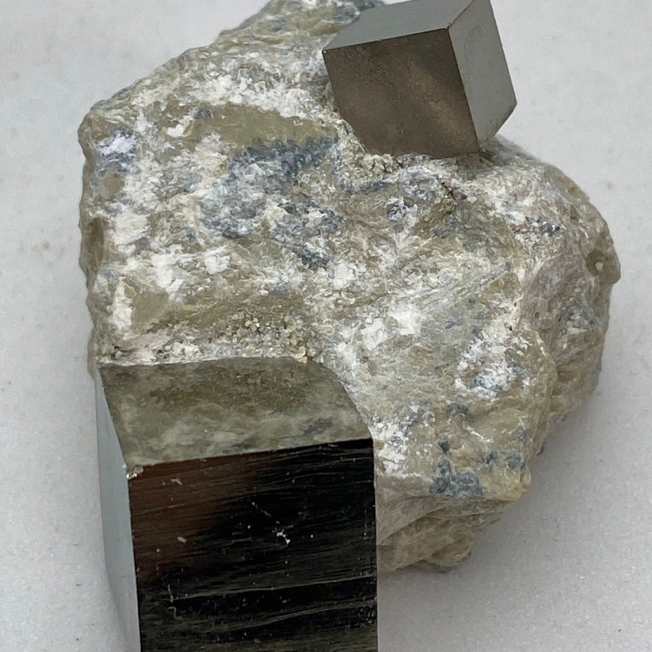 [shopname] - Small Navajún Pyrite Crystal in Matrix, rock decor