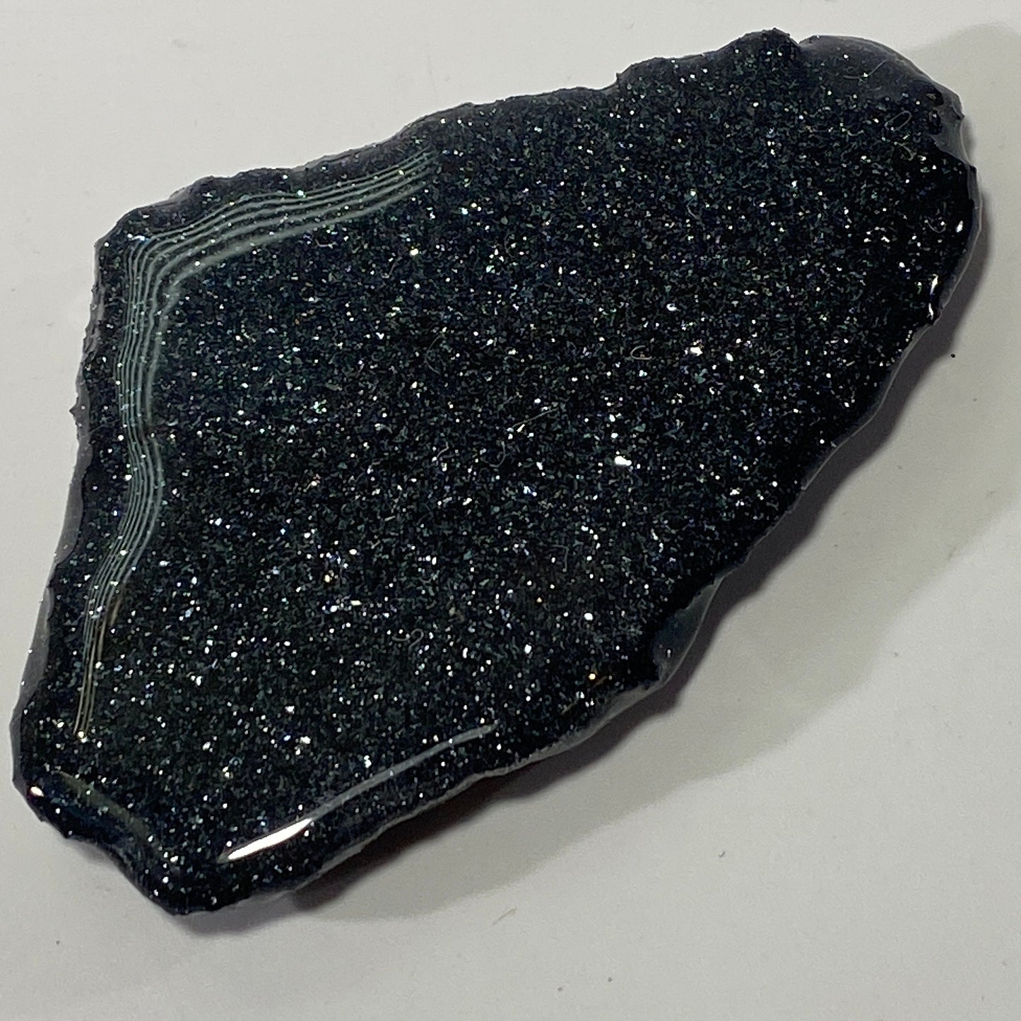 [shopname] - Small specular hematite slab, rock decor
