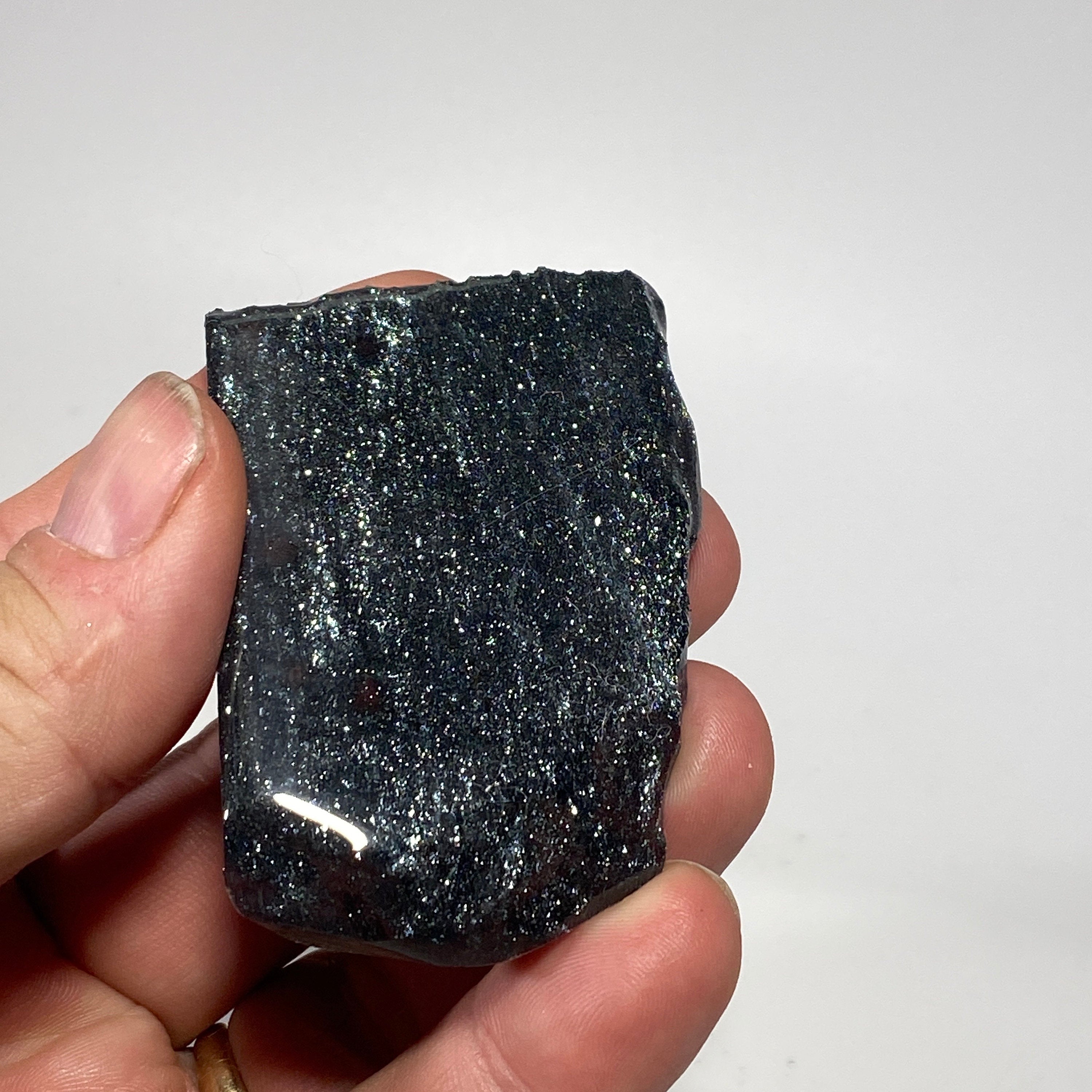 [shopname] - Small specular hematite slab, rock decor