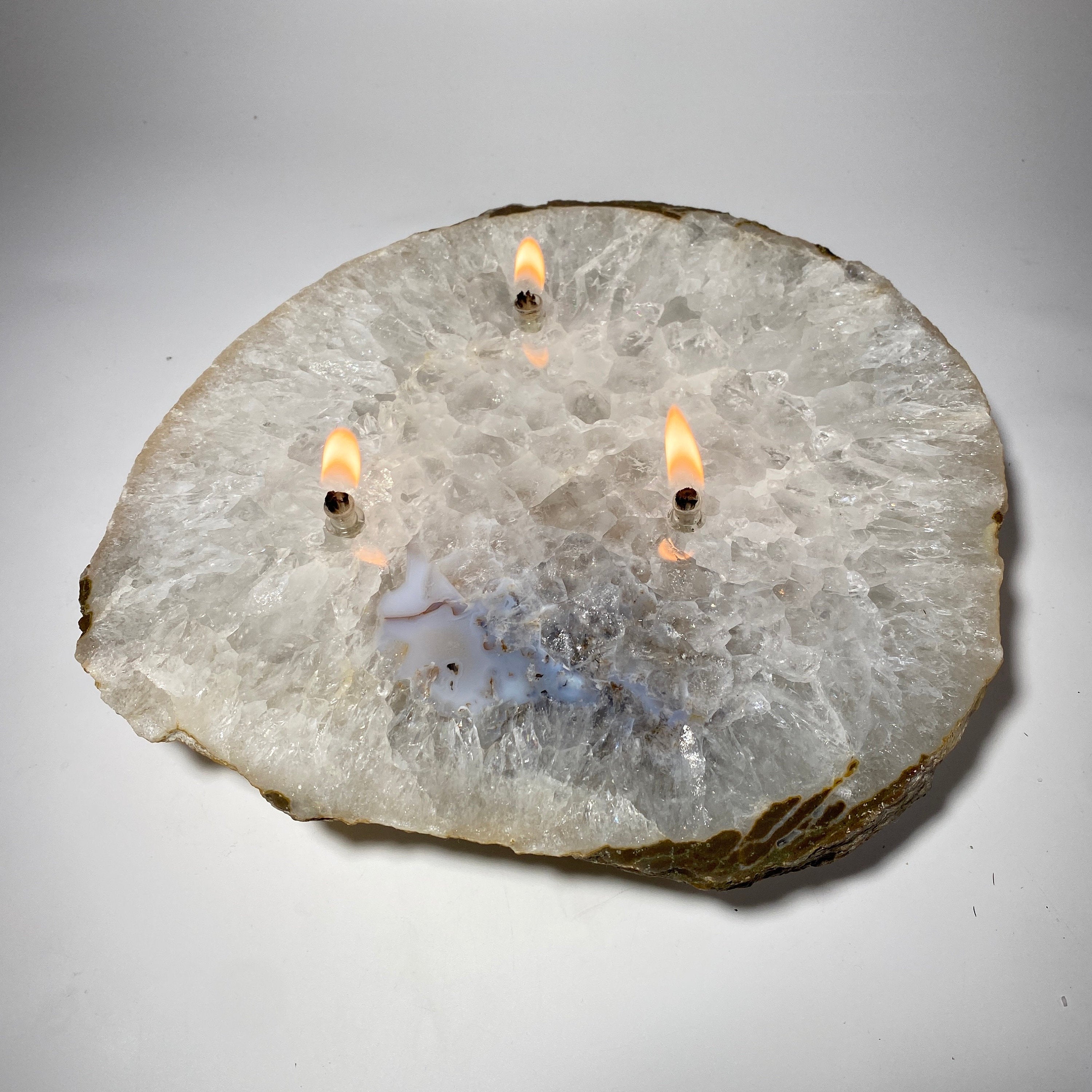 Rock Oil Candle - Large agate slab