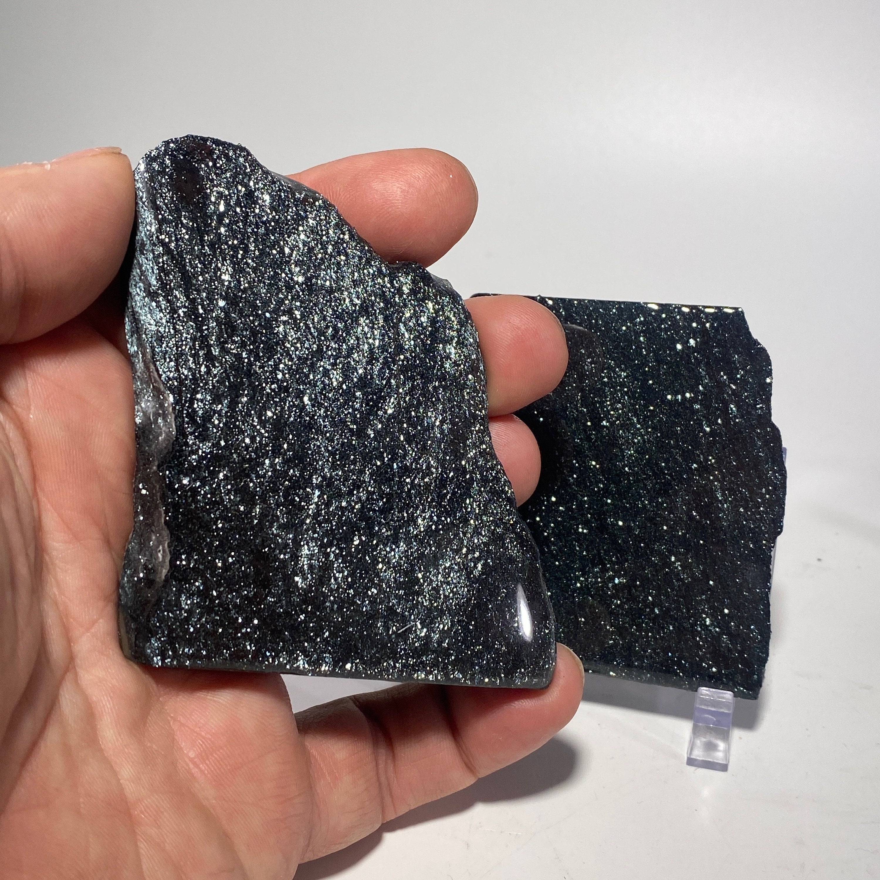 [shopname] - Specular Hematite Slab, rock decor