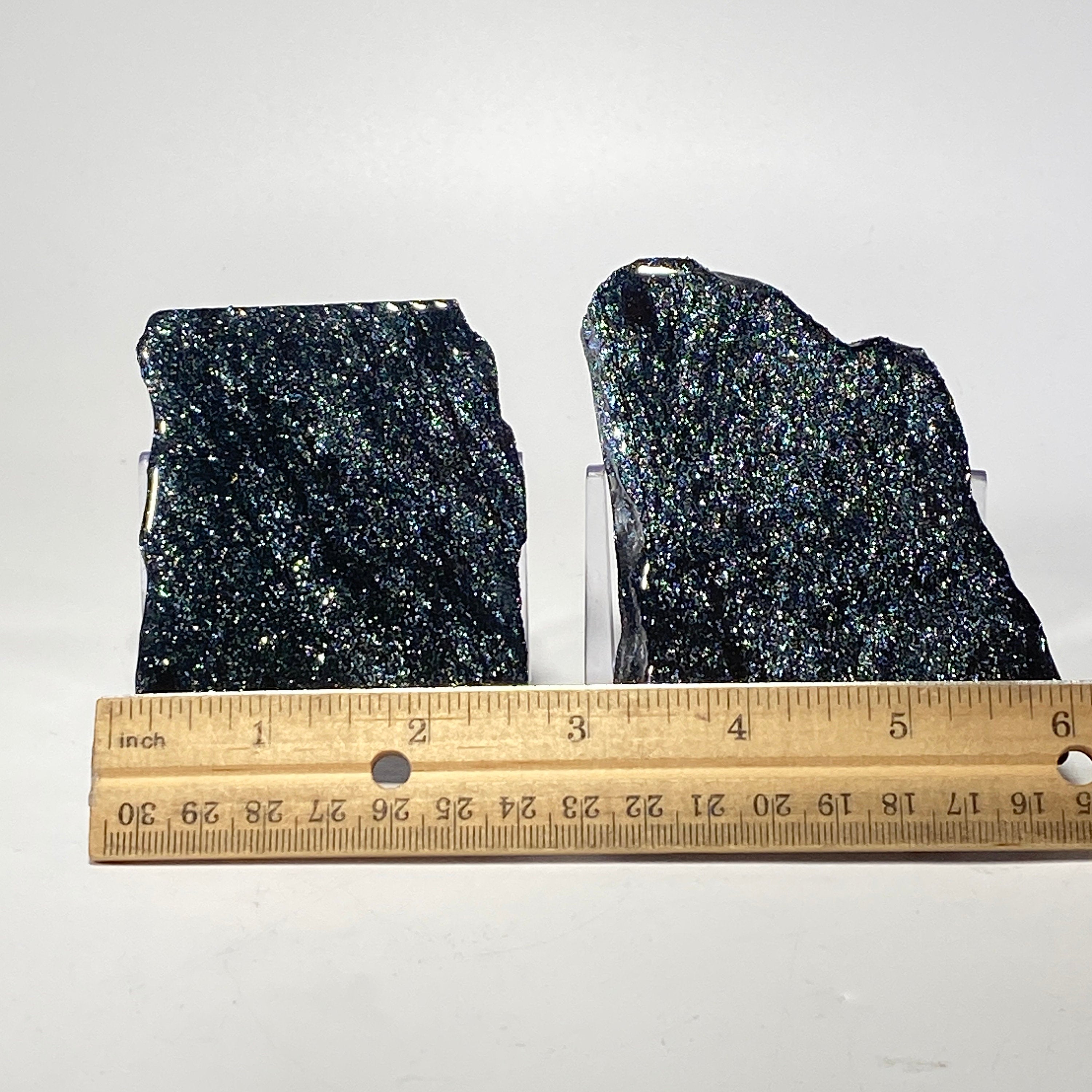 [shopname] - Specular Hematite Slab, rock decor