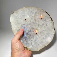 Rock Oil Candle - Large agate slab