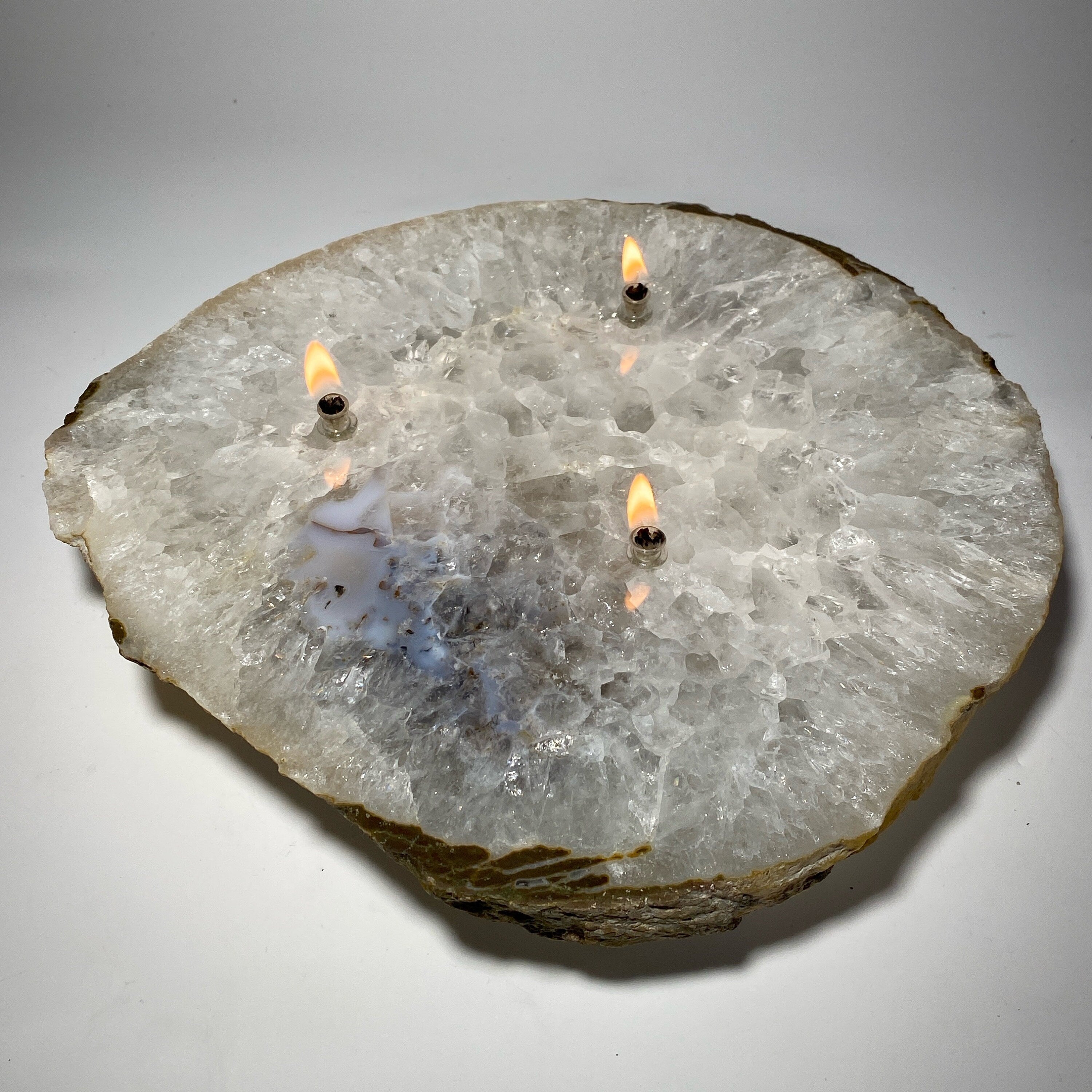 Rock Oil Candle - Large agate slab