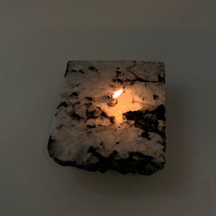 [shopname] - Rainbow Moonstone Rock Oil Candle Gift Box, rock decor