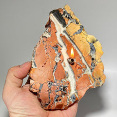 Unique Maligano Jasper Rock Candle Gift Box - Rustic Table Centerpiece