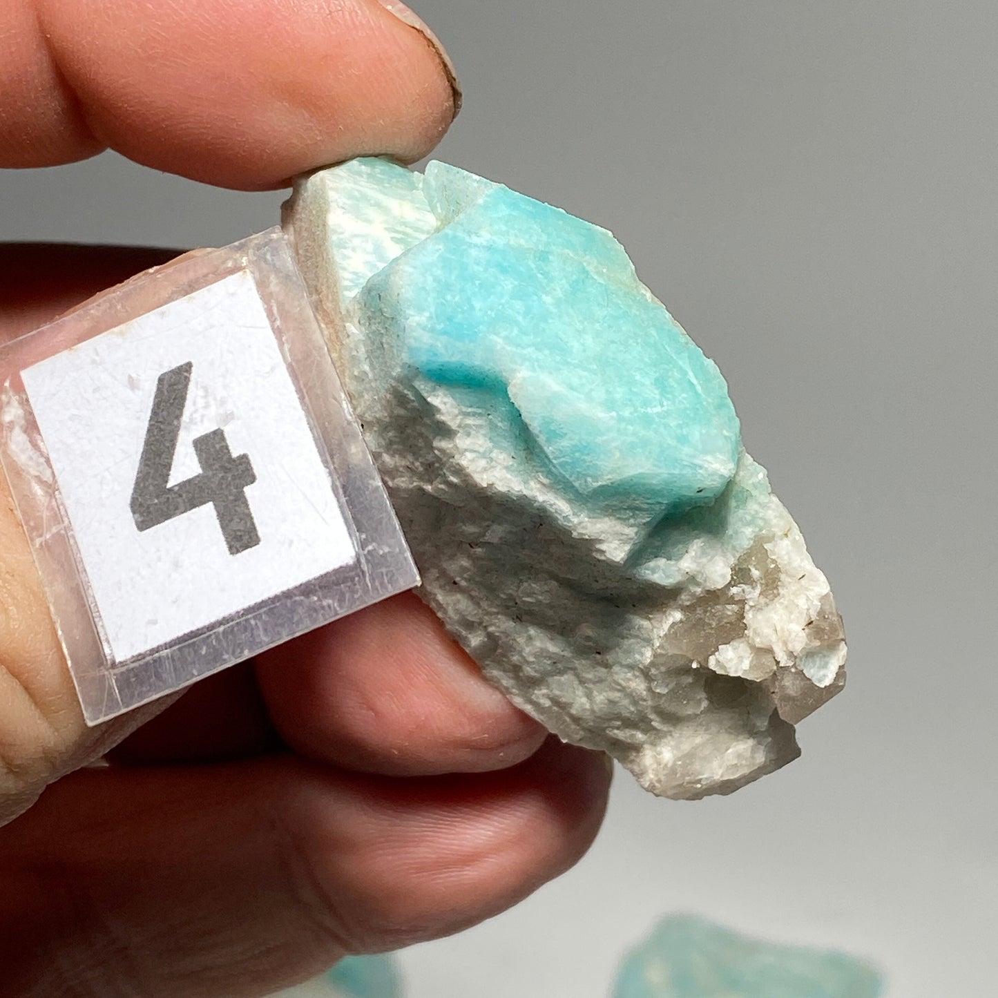 [shopname] - Colorado Amazonite with smoky quartz crystal, rock decor
