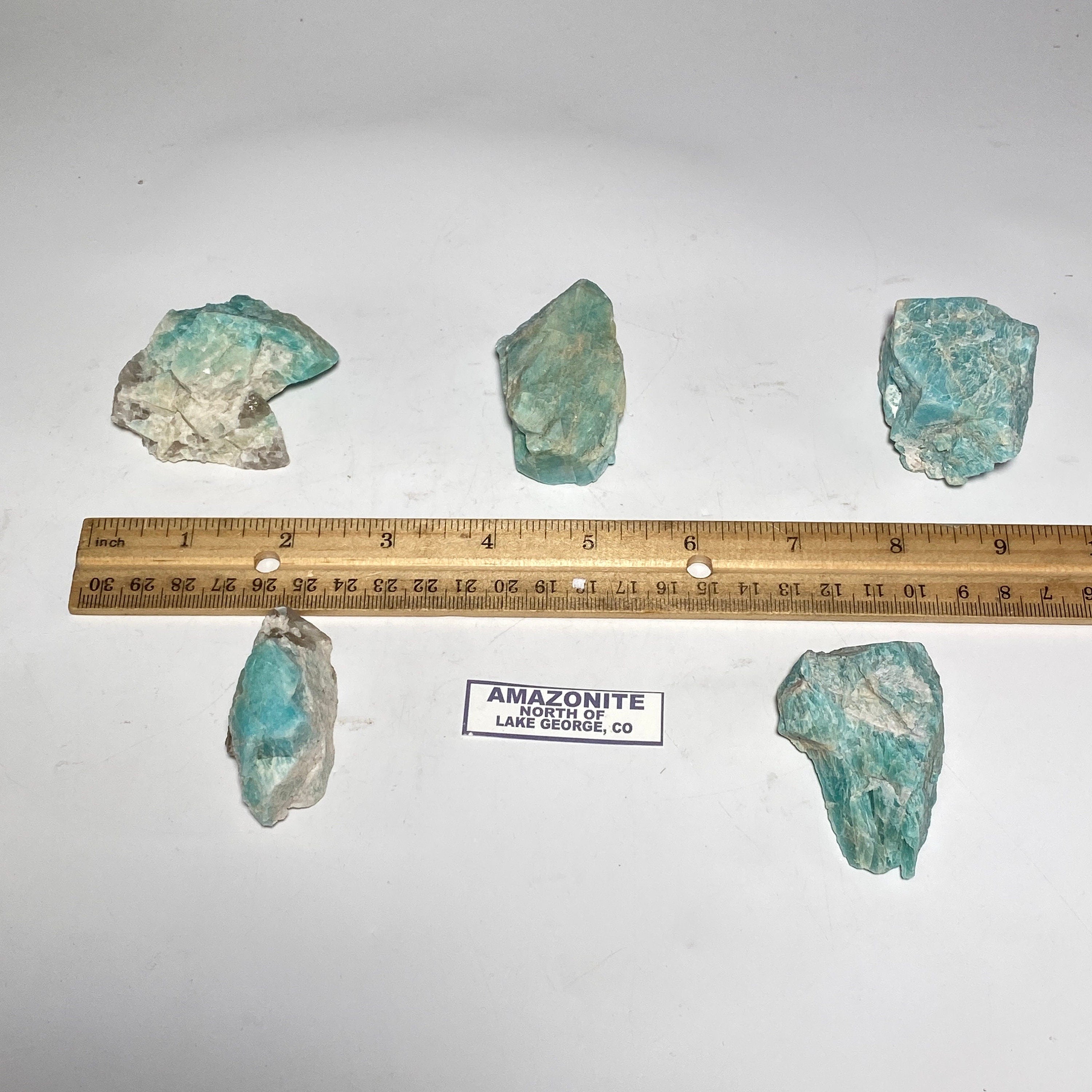 [shopname] - Colorado Amazonite with smoky quartz crystal, rock decor