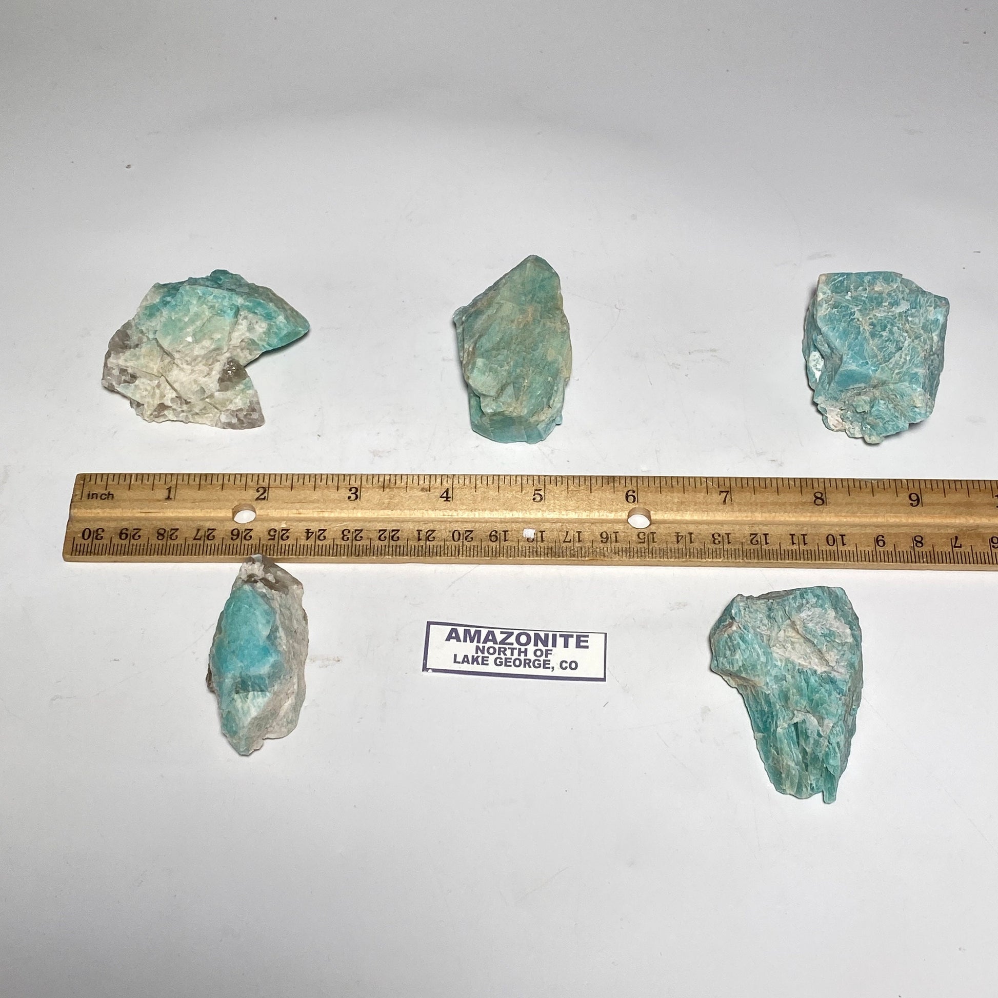 [shopname] - Colorado Amazonite with smoky quartz crystal, rock decor