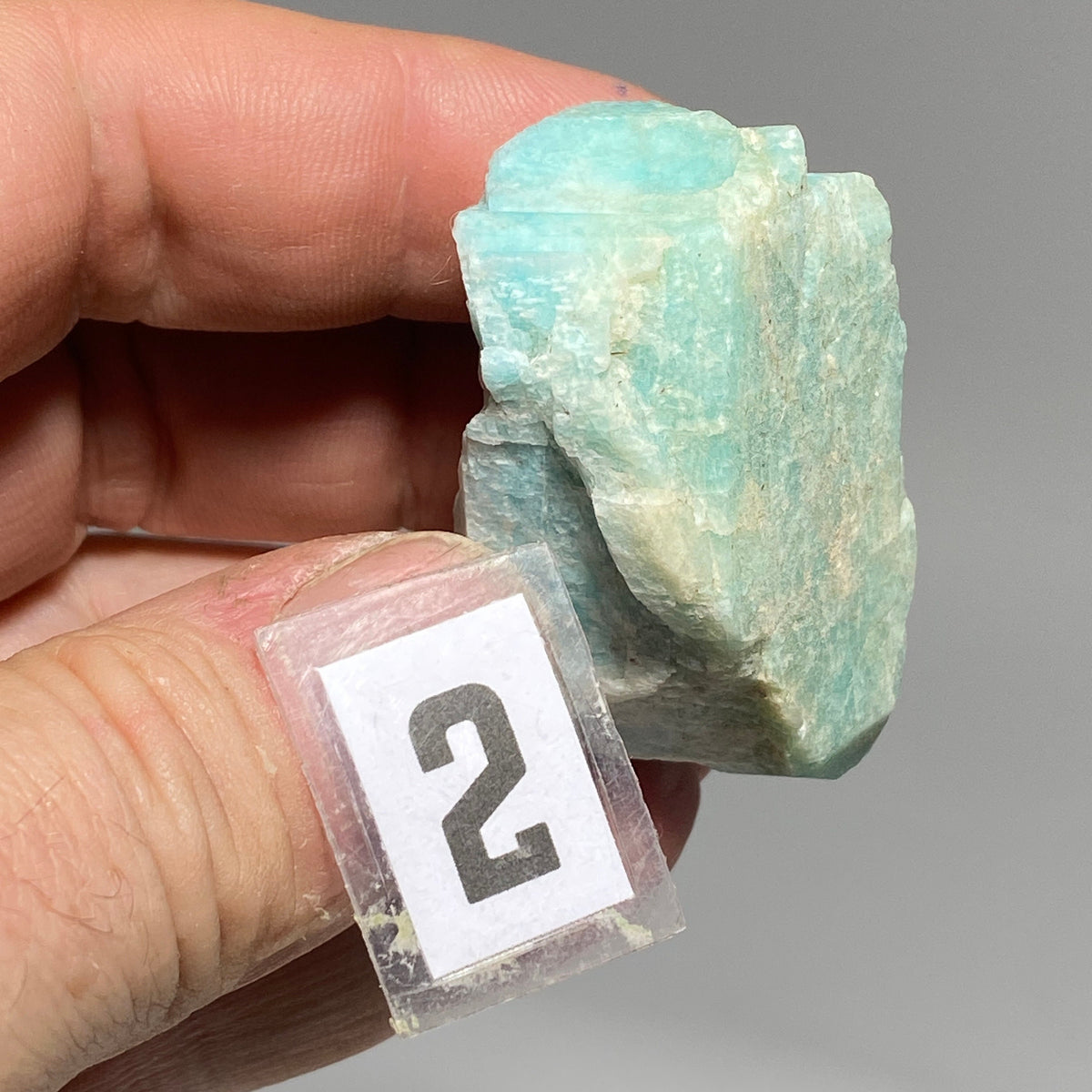 [shopname] - Colorado Amazonite with smoky quartz crystal, rock decor