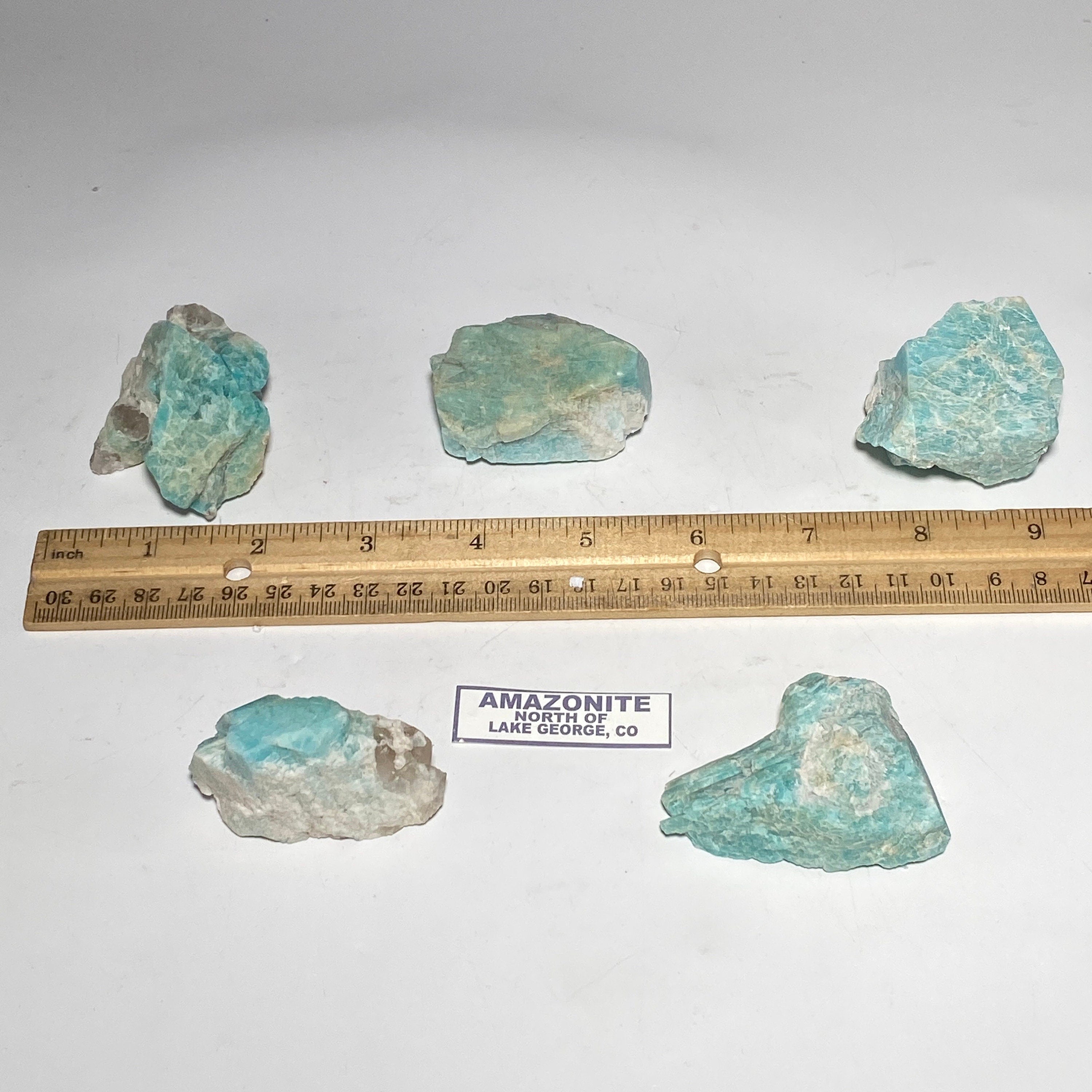 [shopname] - Colorado Amazonite with smoky quartz crystal, rock decor
