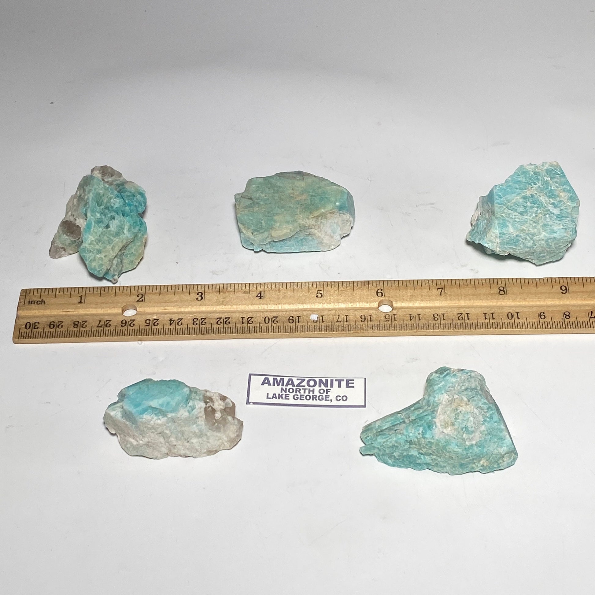 [shopname] - Colorado Amazonite with smoky quartz crystal, rock decor