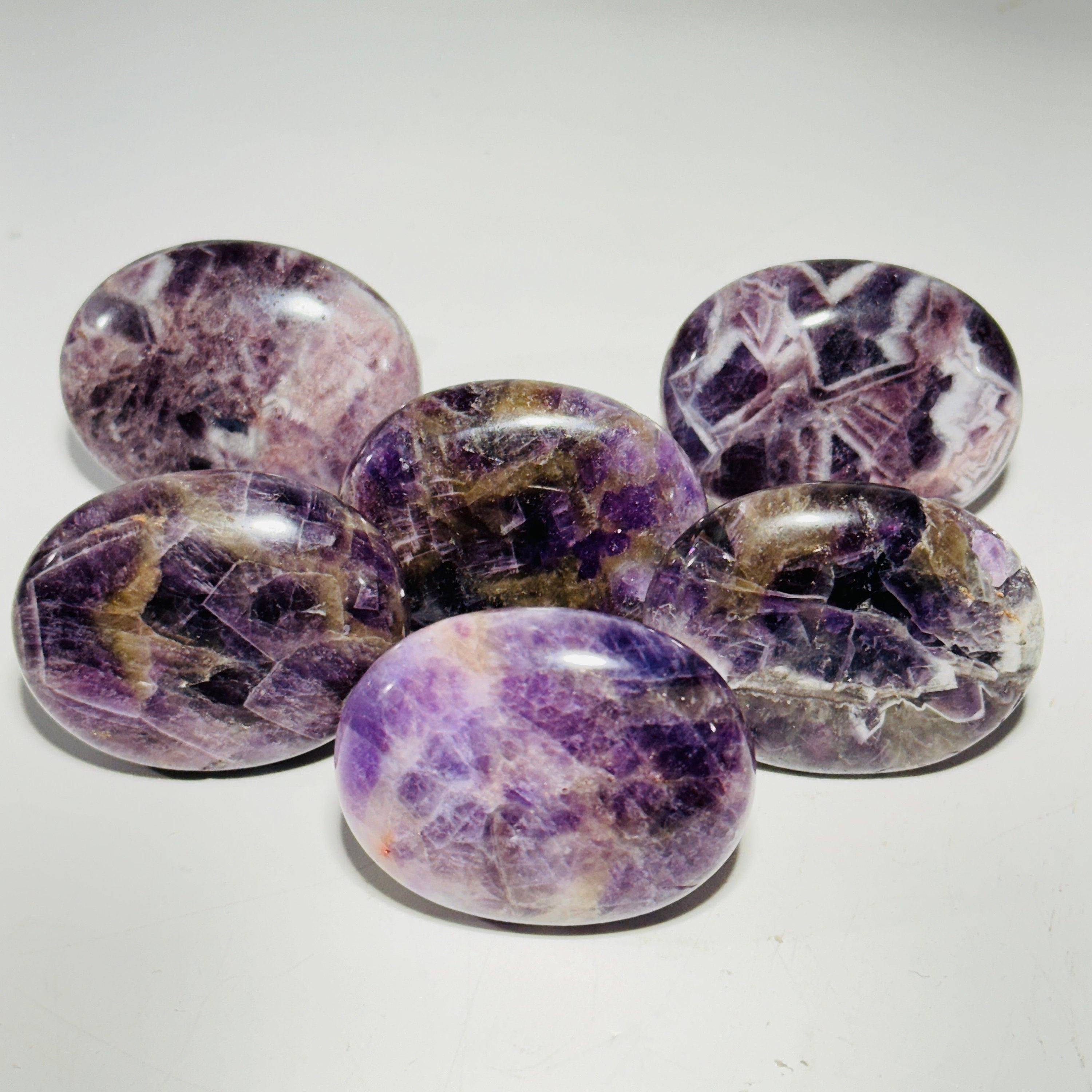 [shopname] - Polished amethyst cabinet knob, rock decor
