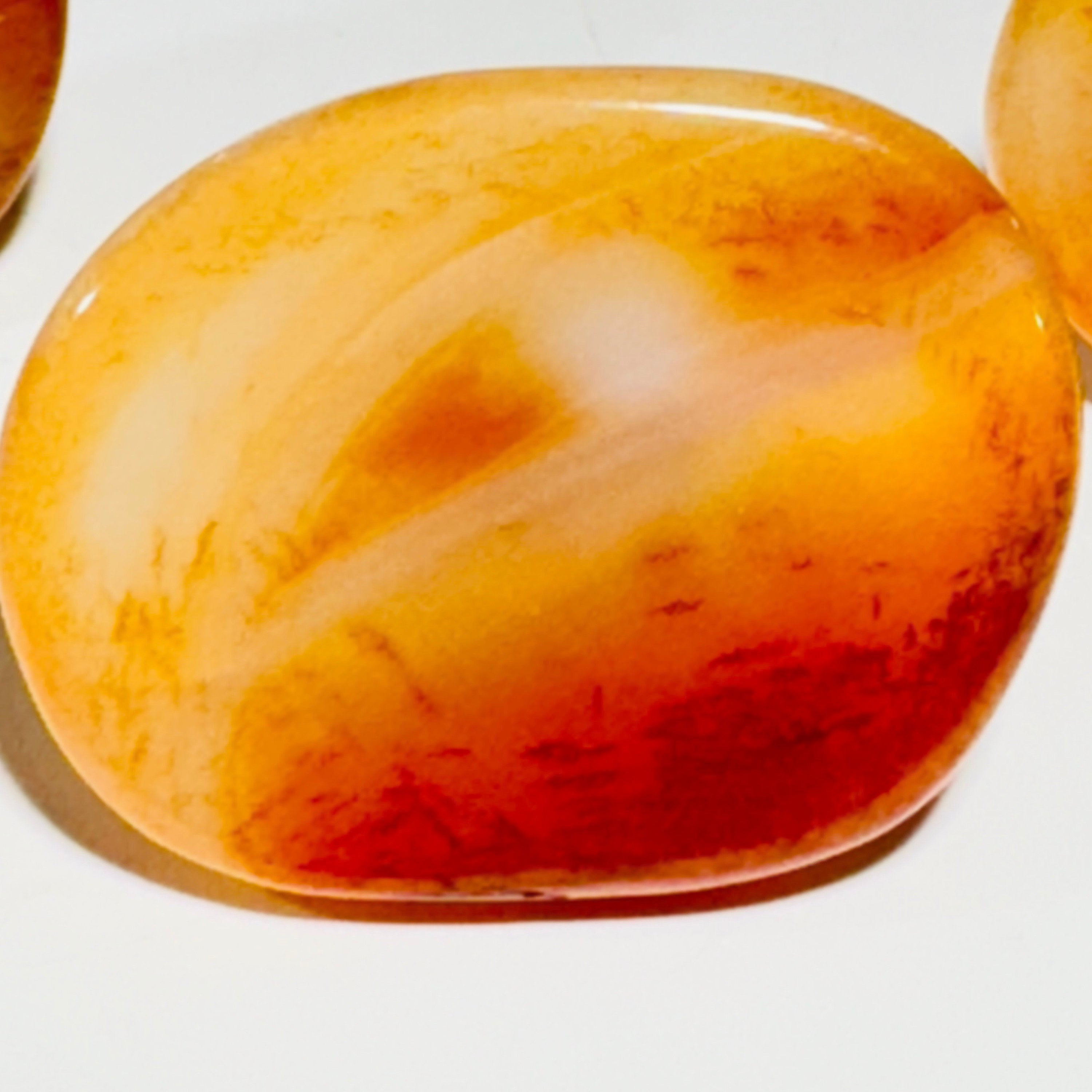 Polished carnelian cabinet knob