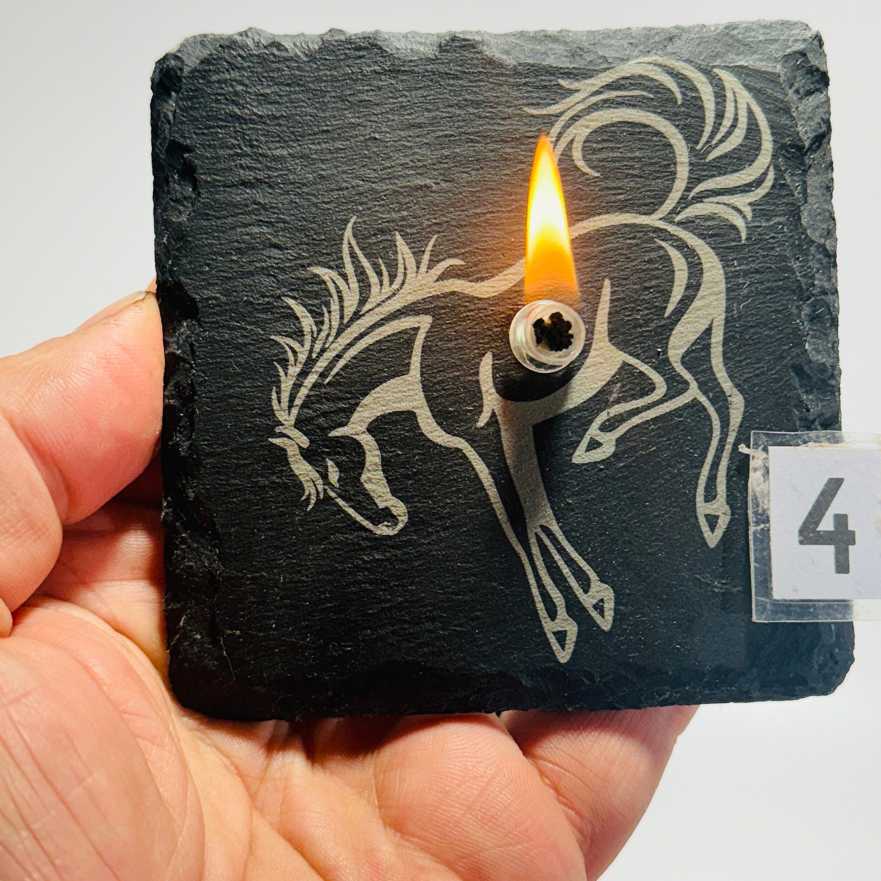 Western Themed Rock oil candle