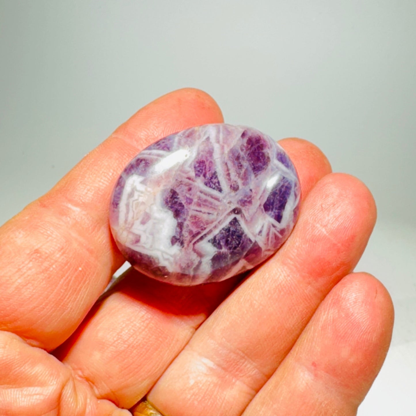 [shopname] - Polished amethyst cabinet knob, rock decor