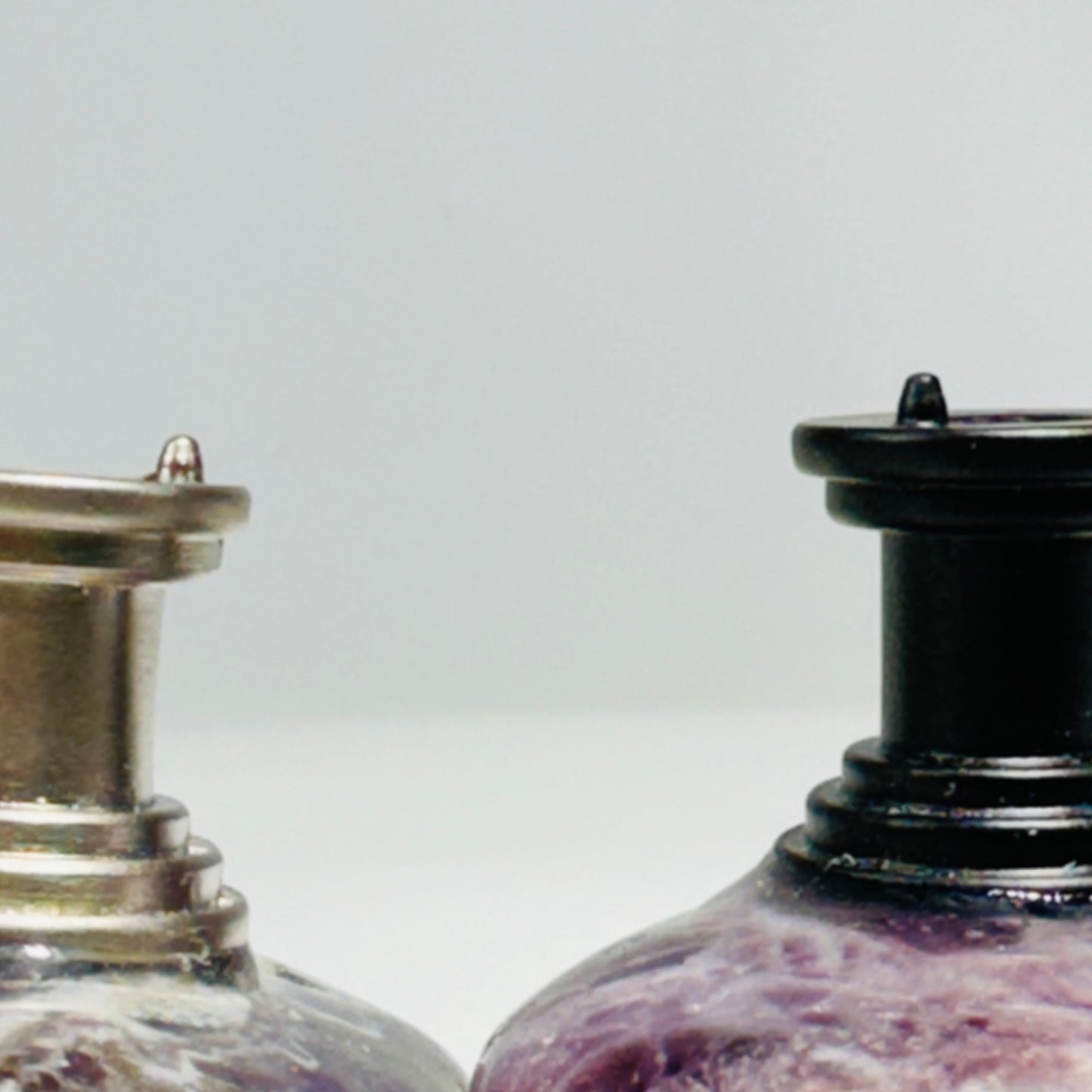 [shopname] - Polished amethyst cabinet knob, rock decor
