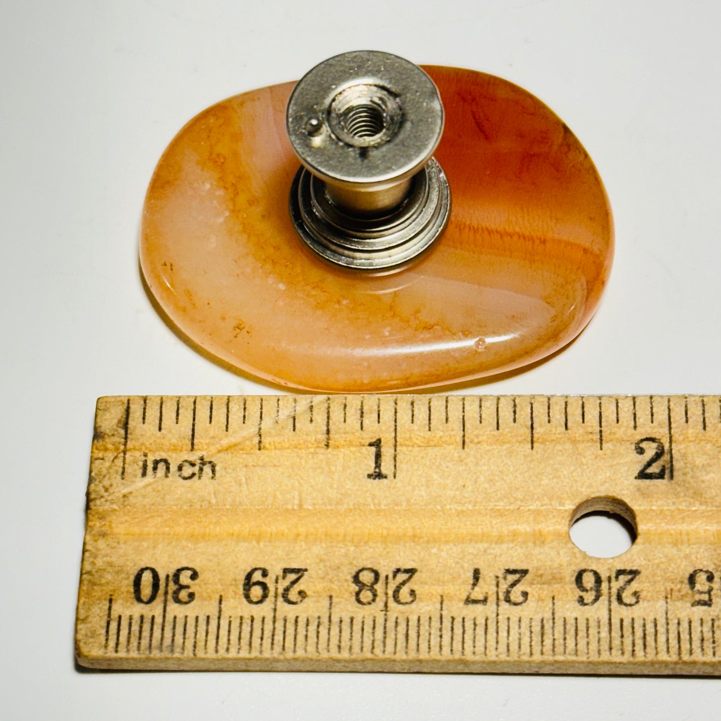 Polished carnelian cabinet knob