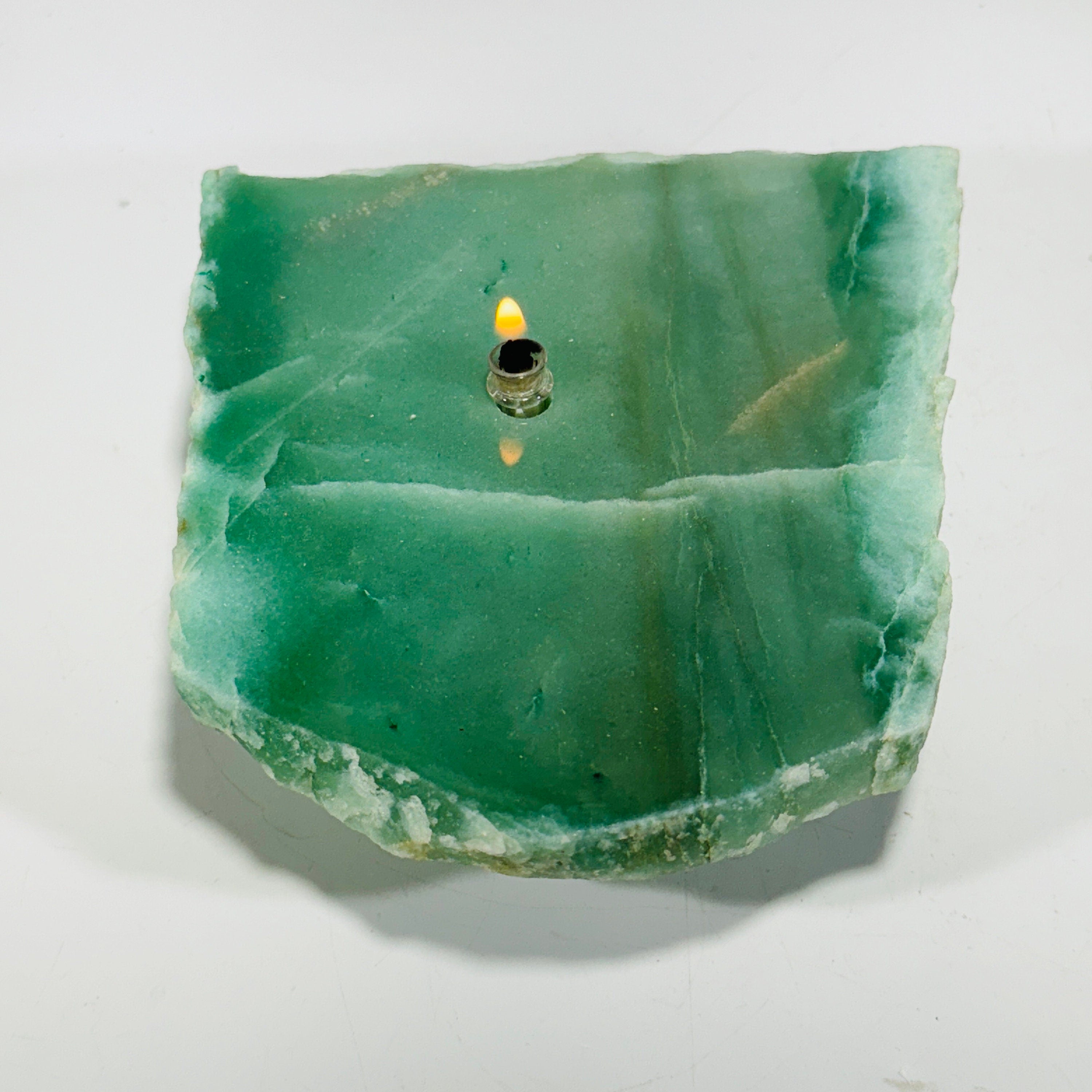 Rock Oil Candle - green quartz