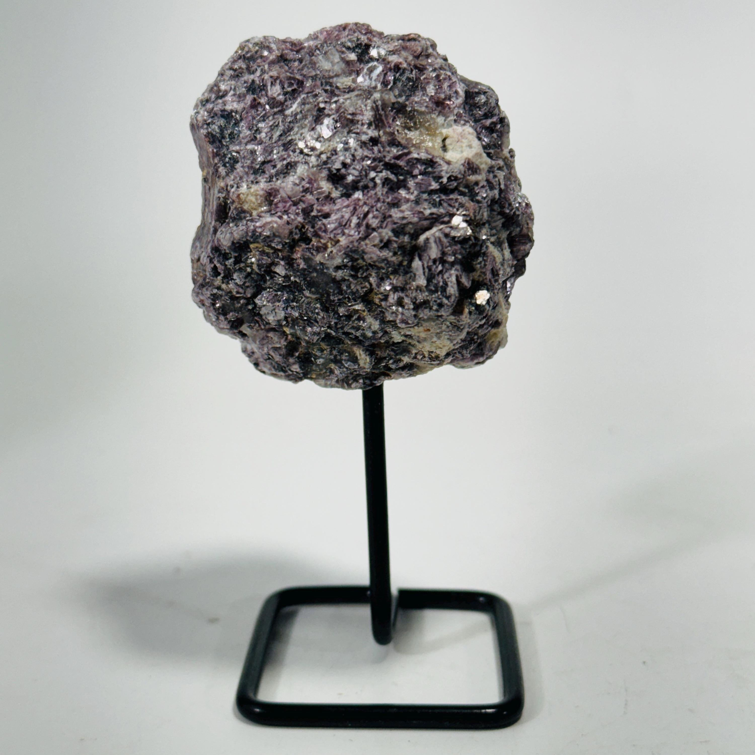 Mineral Specimens on a metal stand