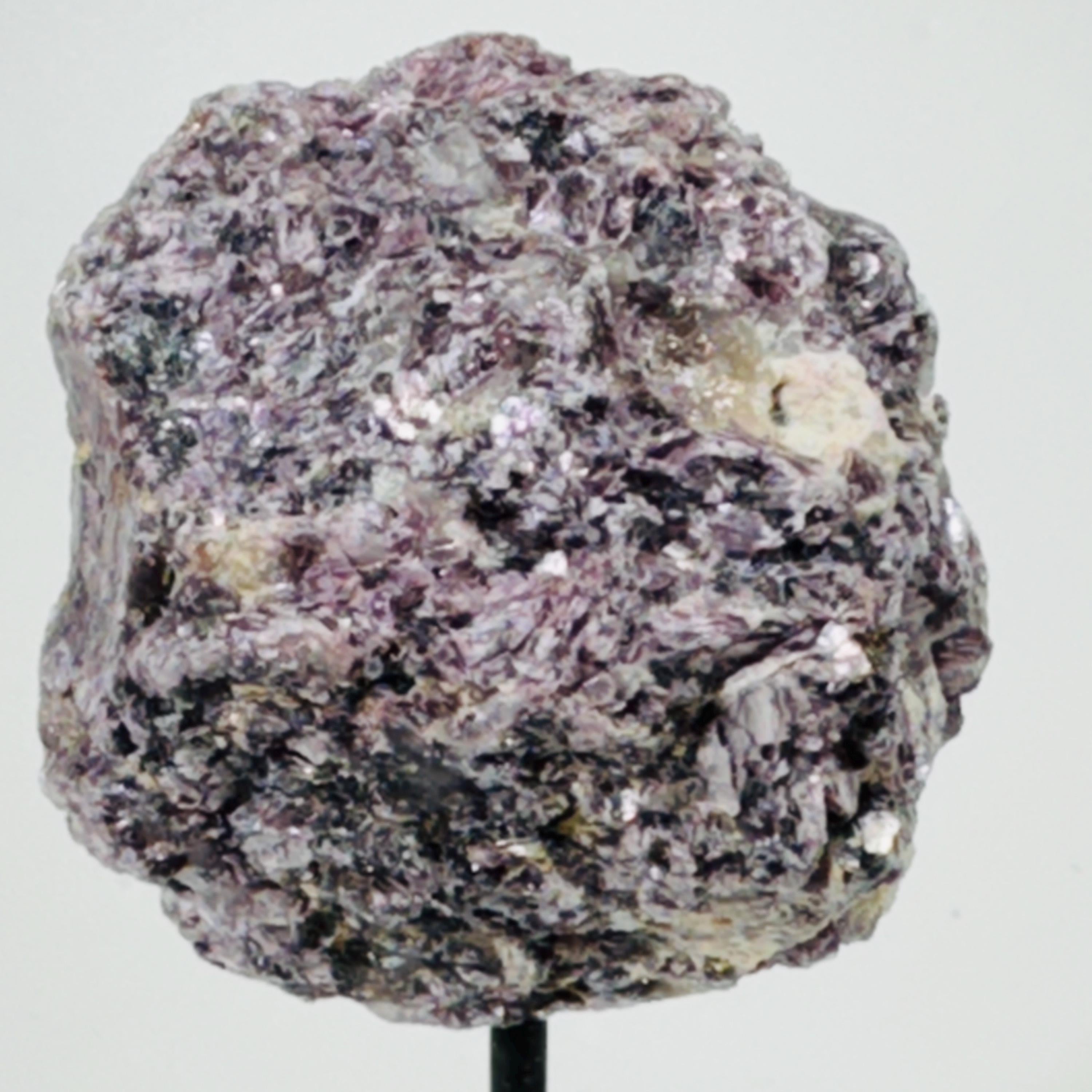 Mineral Specimens on a metal stand