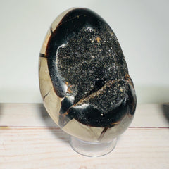 [shopname] - Dragons Egg Septarian Nodule, rock decor