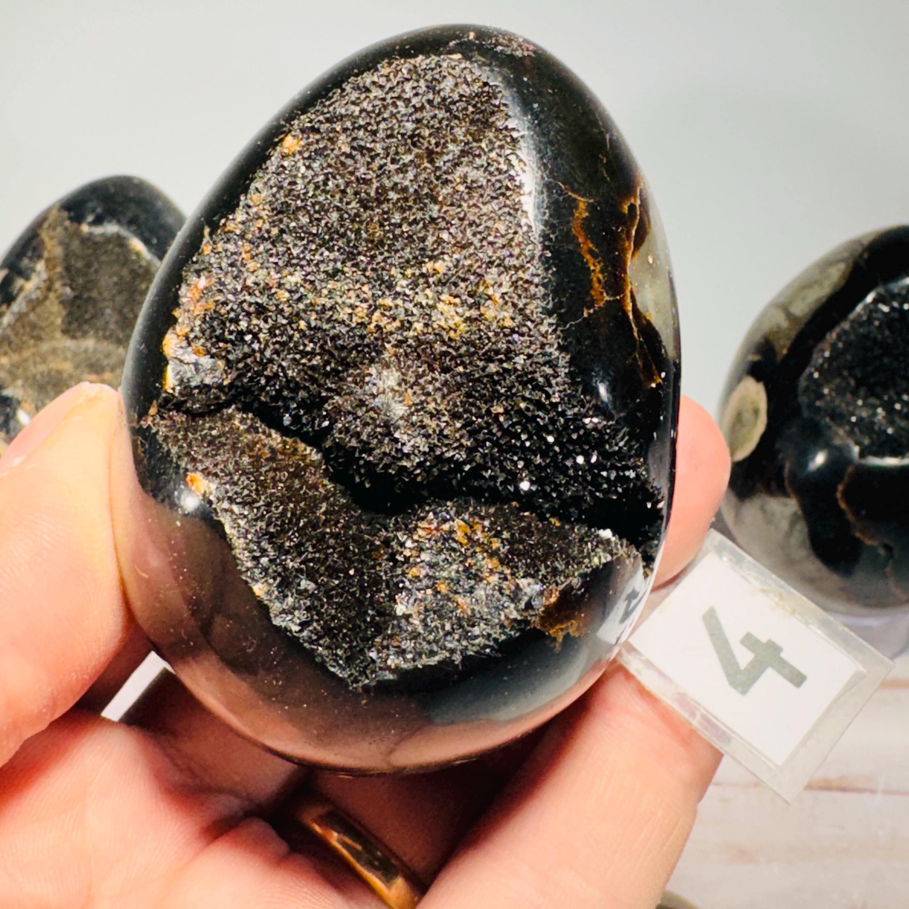 [shopname] - Dragons Egg Septarian Nodule, rock decor