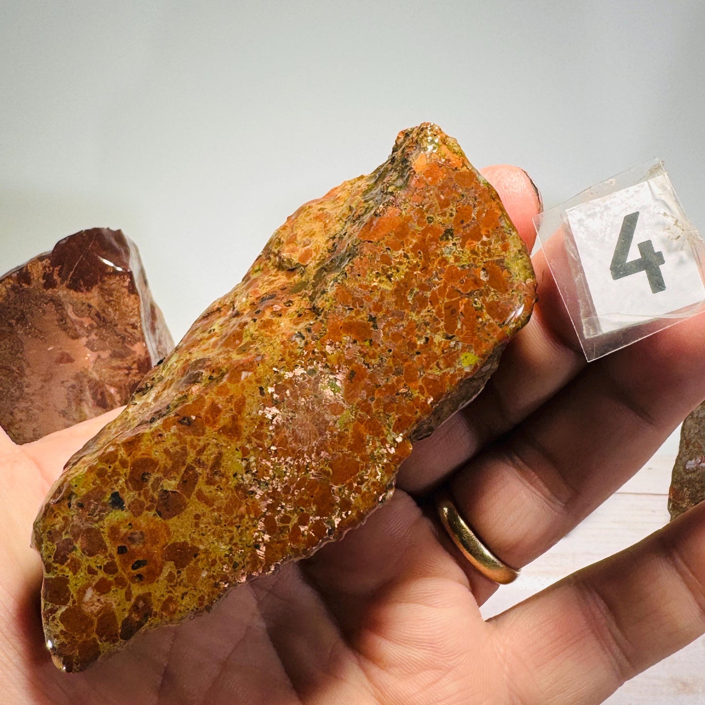 Copper ore end cut