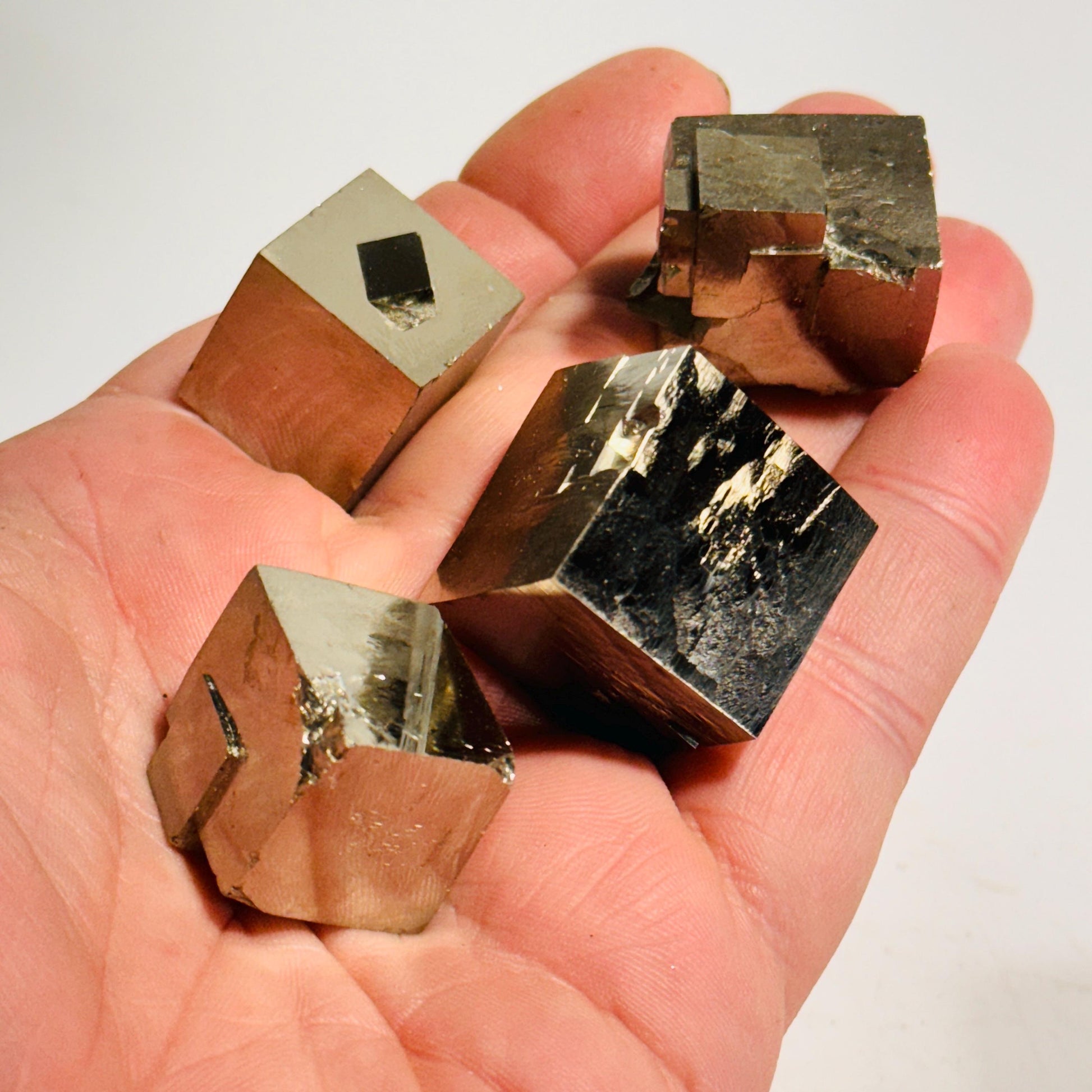 [shopname] - Small pyrite cube with small cube, rock decor