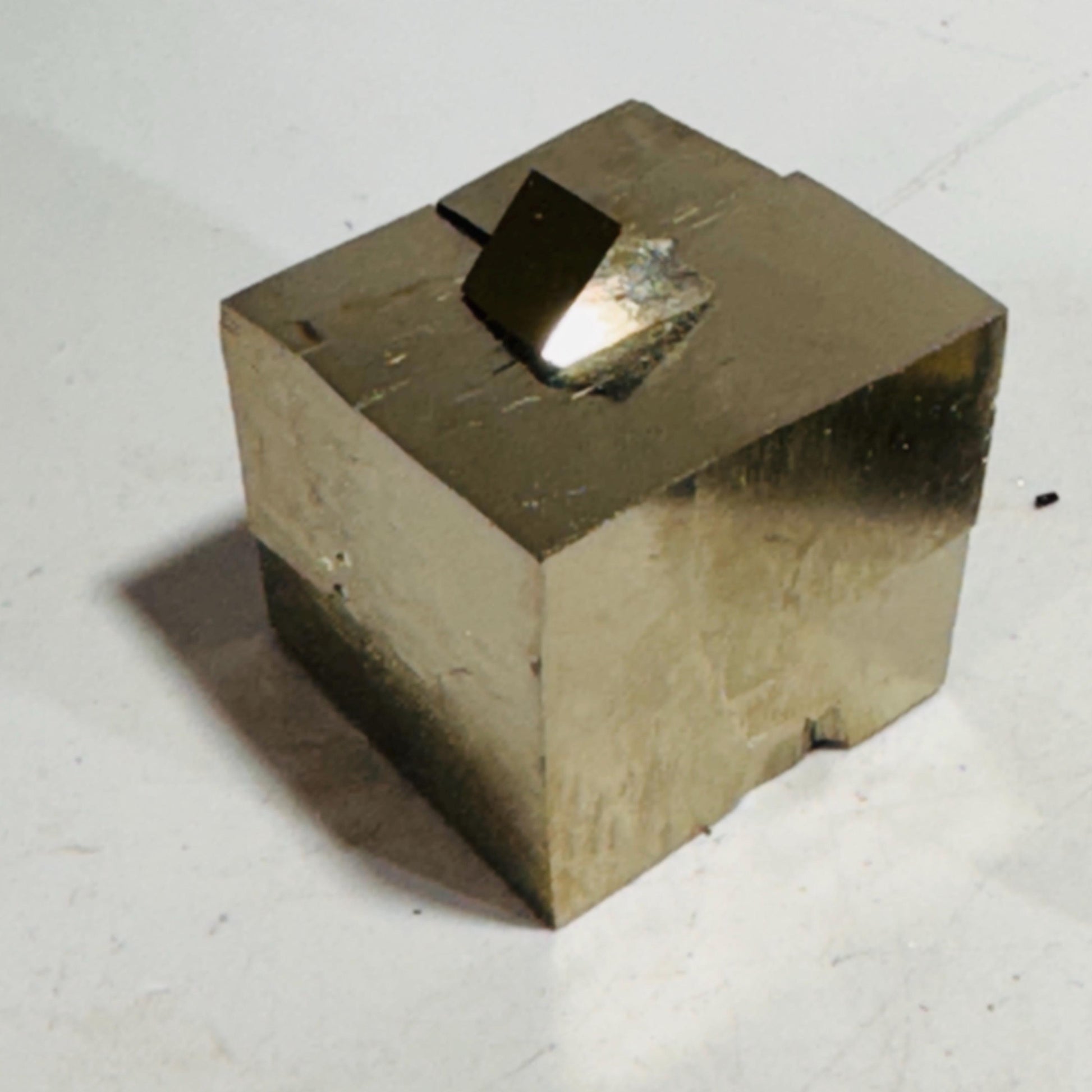 [shopname] - Small pyrite cube with small cube, rock decor