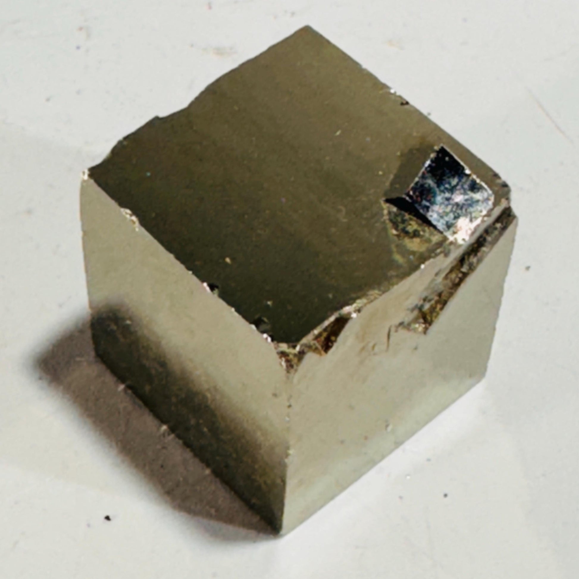 [shopname] - Small pyrite cube with small cube, rock decor