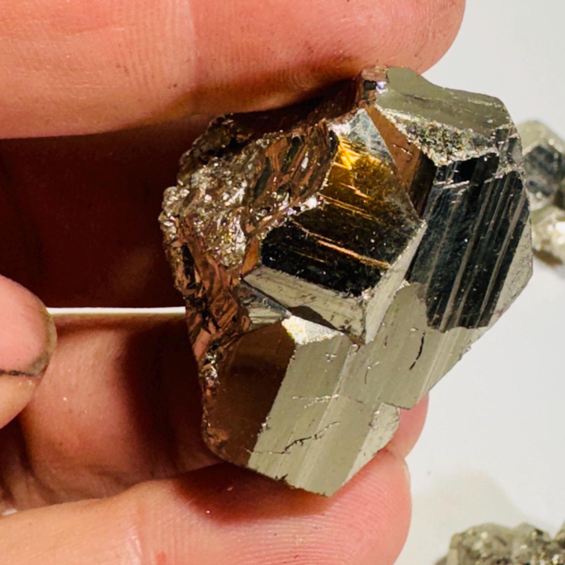 [shopname] - Pyrite Crystal from Peru, rock decor
